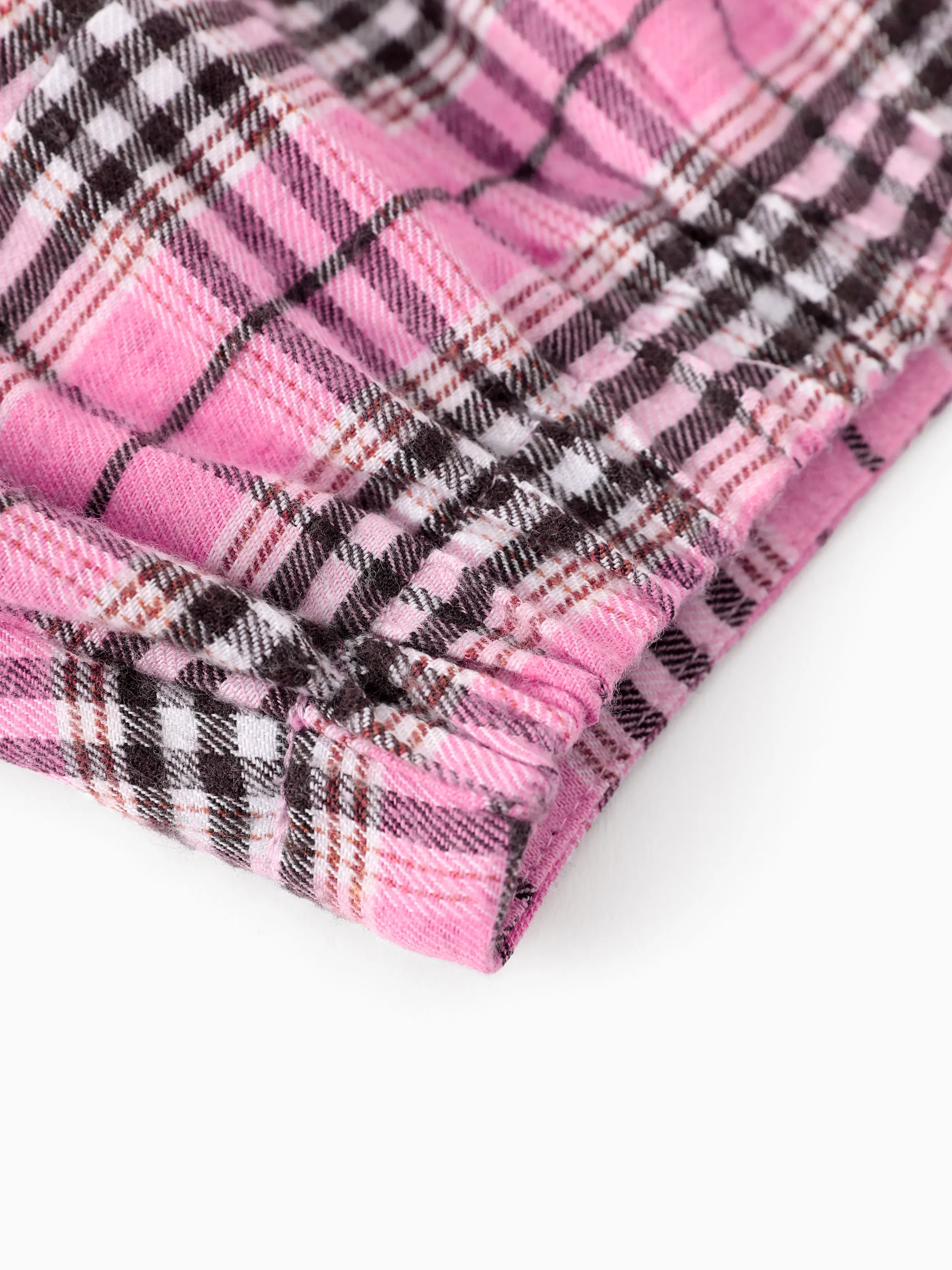 Disney Mickey and Friends Toddler/Kid Girl 2pcs Minnie Mouse Plaid Print with Bows Skirt Set Pink Pink - Image 10