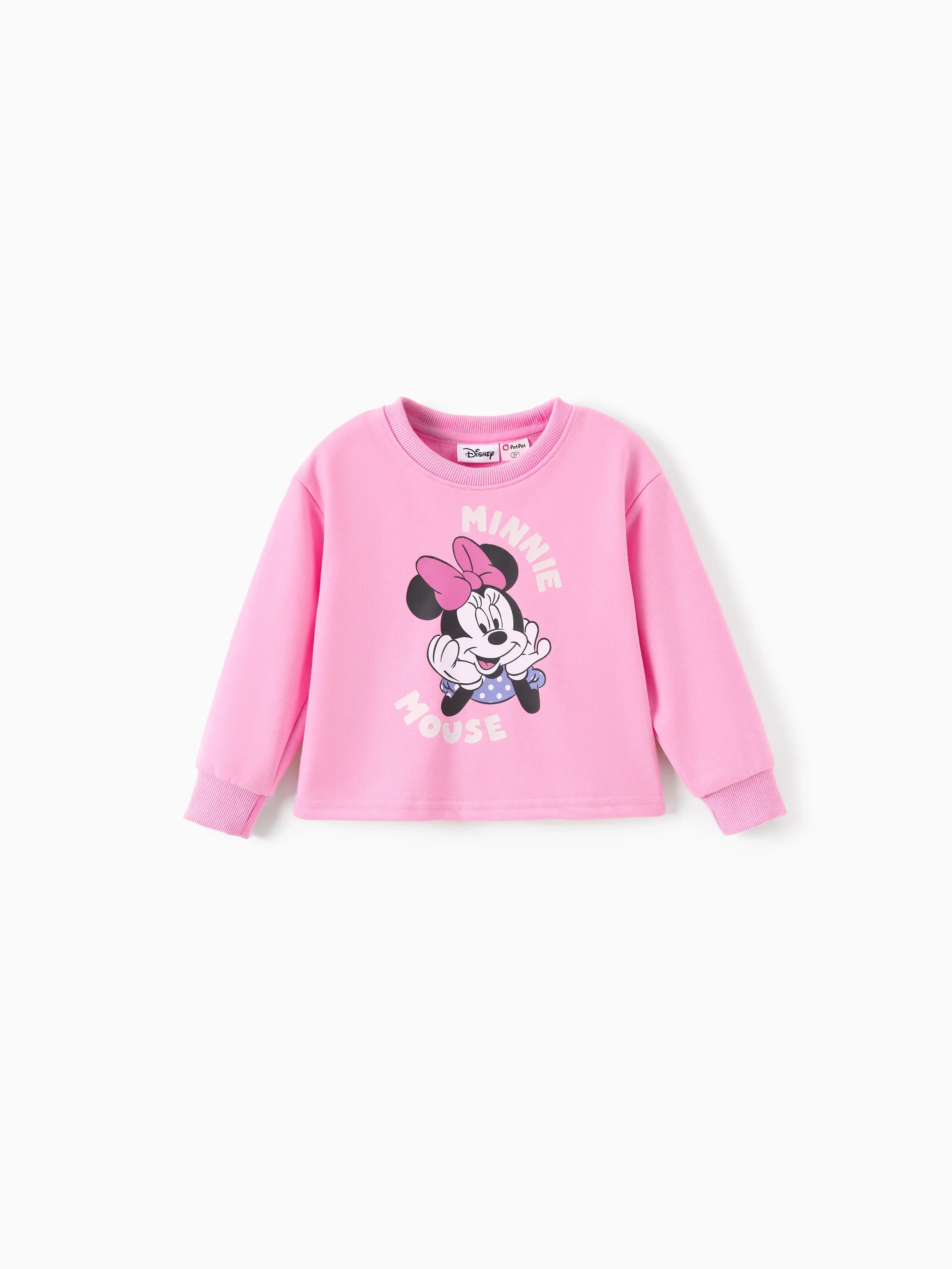 Disney Mickey and Friends Toddler/Kid Girl 2pcs Minnie Mouse Plaid Print with Bows Skirt Set Pink Pink - Image 3