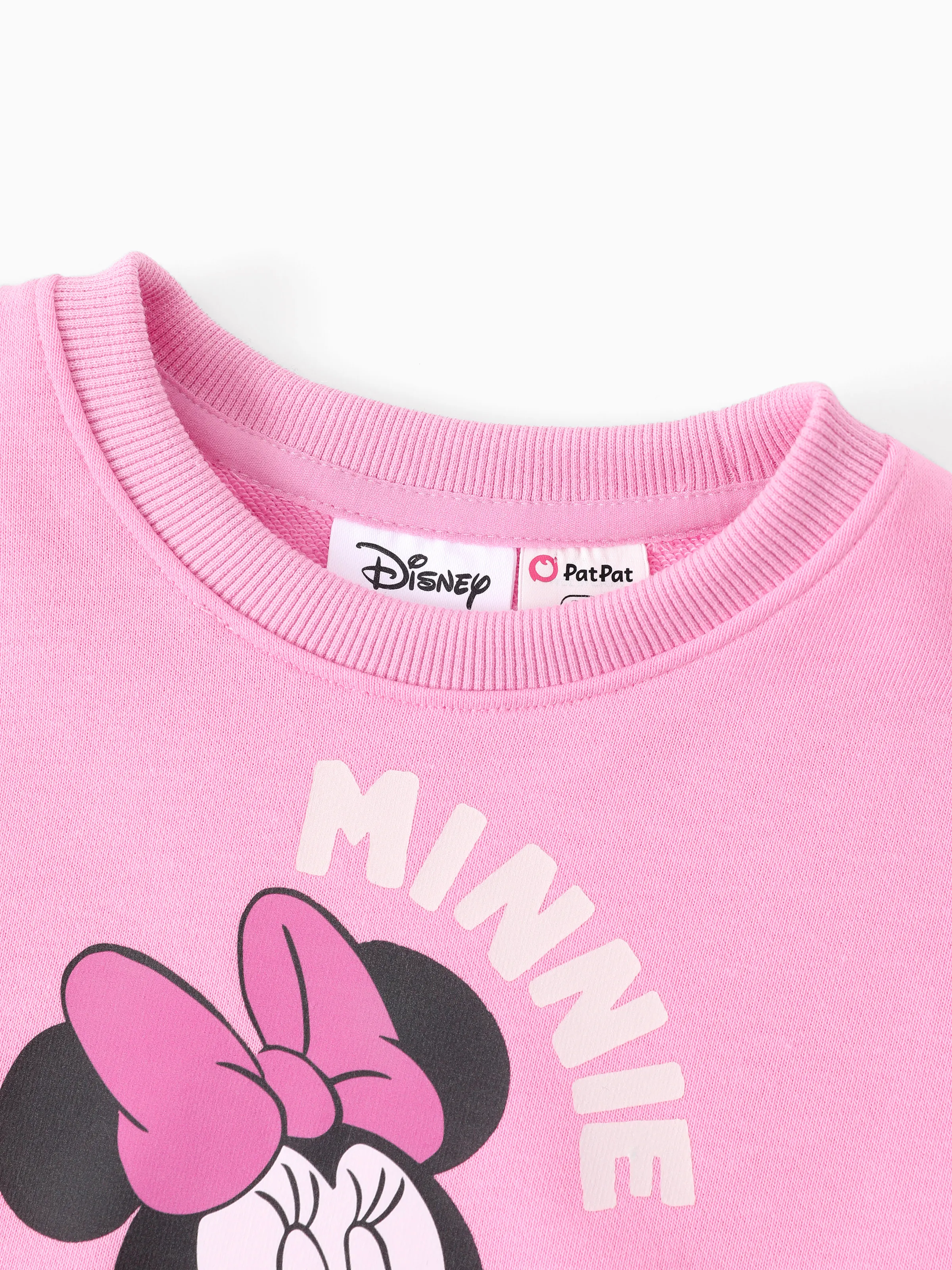 Disney Mickey and Friends Toddler/Kid Girl 2pcs Minnie Mouse Plaid Print with Bows Skirt Set Pink Pink - Image 4