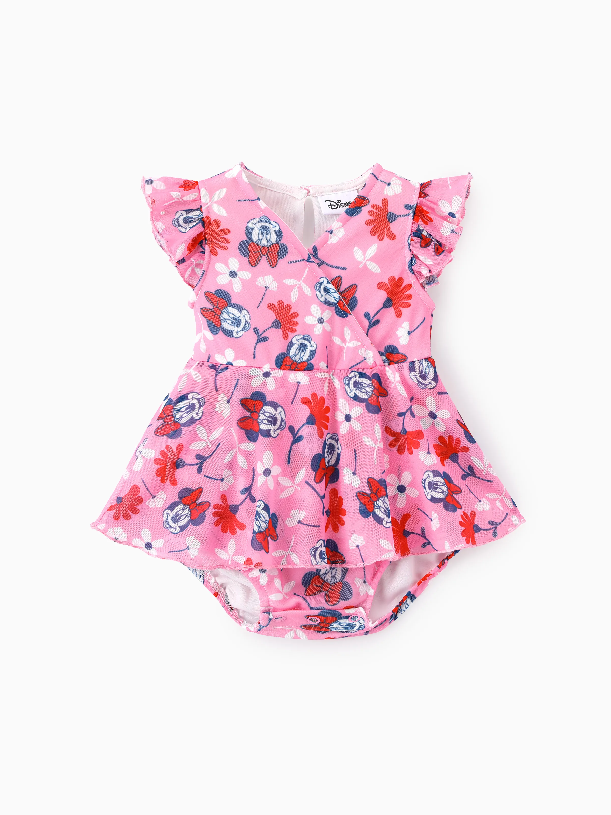 Disney Mickey & Friends Family Matching Mickey & Minnie Mouse floral-themed sets Red - Image 11