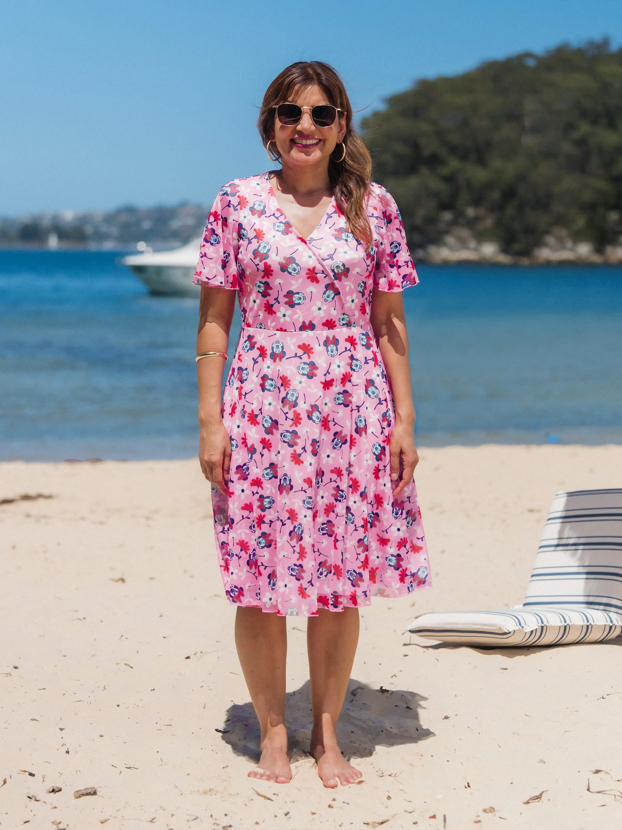 Disney Mickey & Friends Family Matching Mickey & Minnie Mouse floral-themed sets Red - Image 3