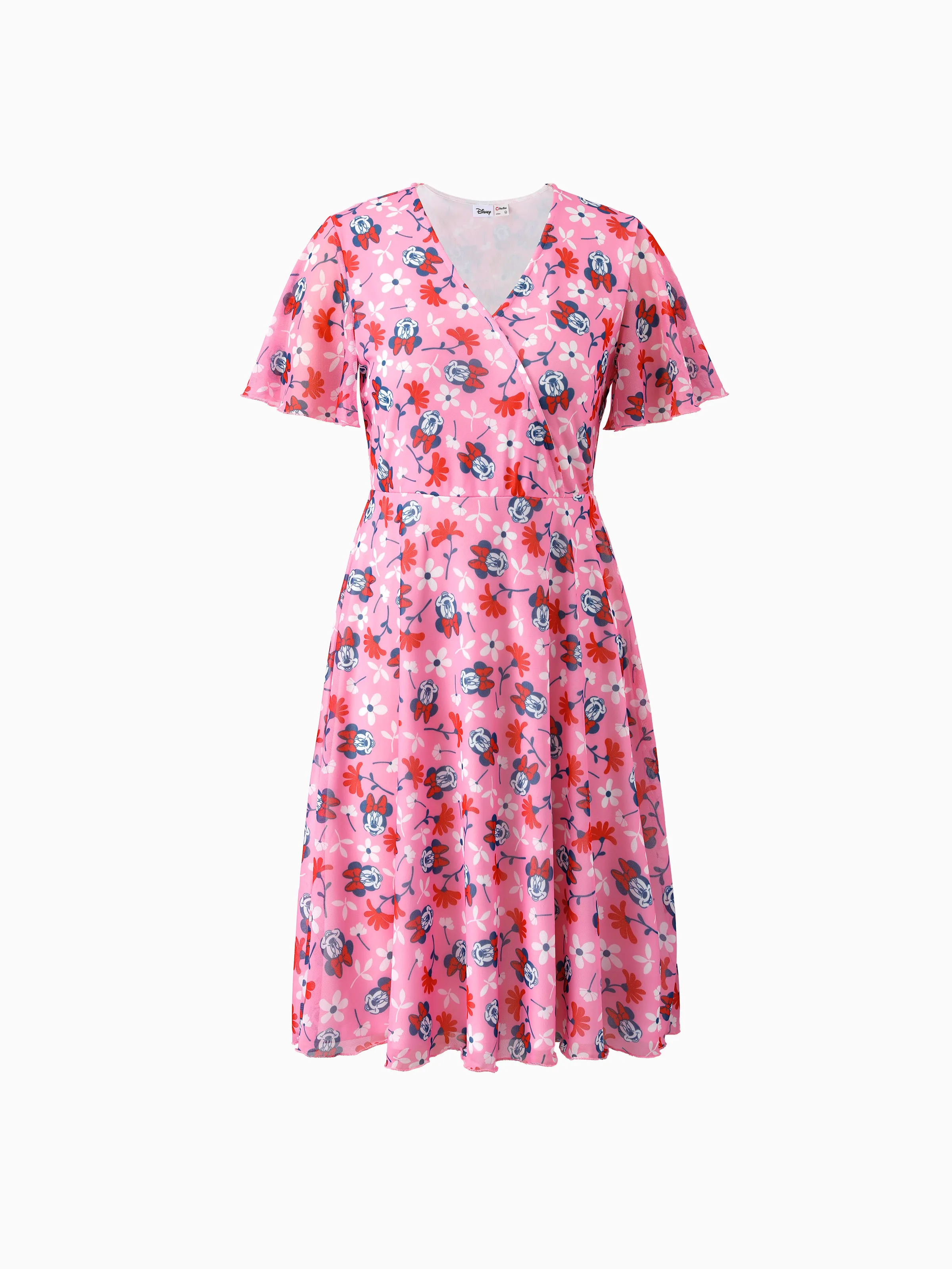 Disney Mickey & Friends Family Matching Mickey & Minnie Mouse floral-themed sets Red - Image 5