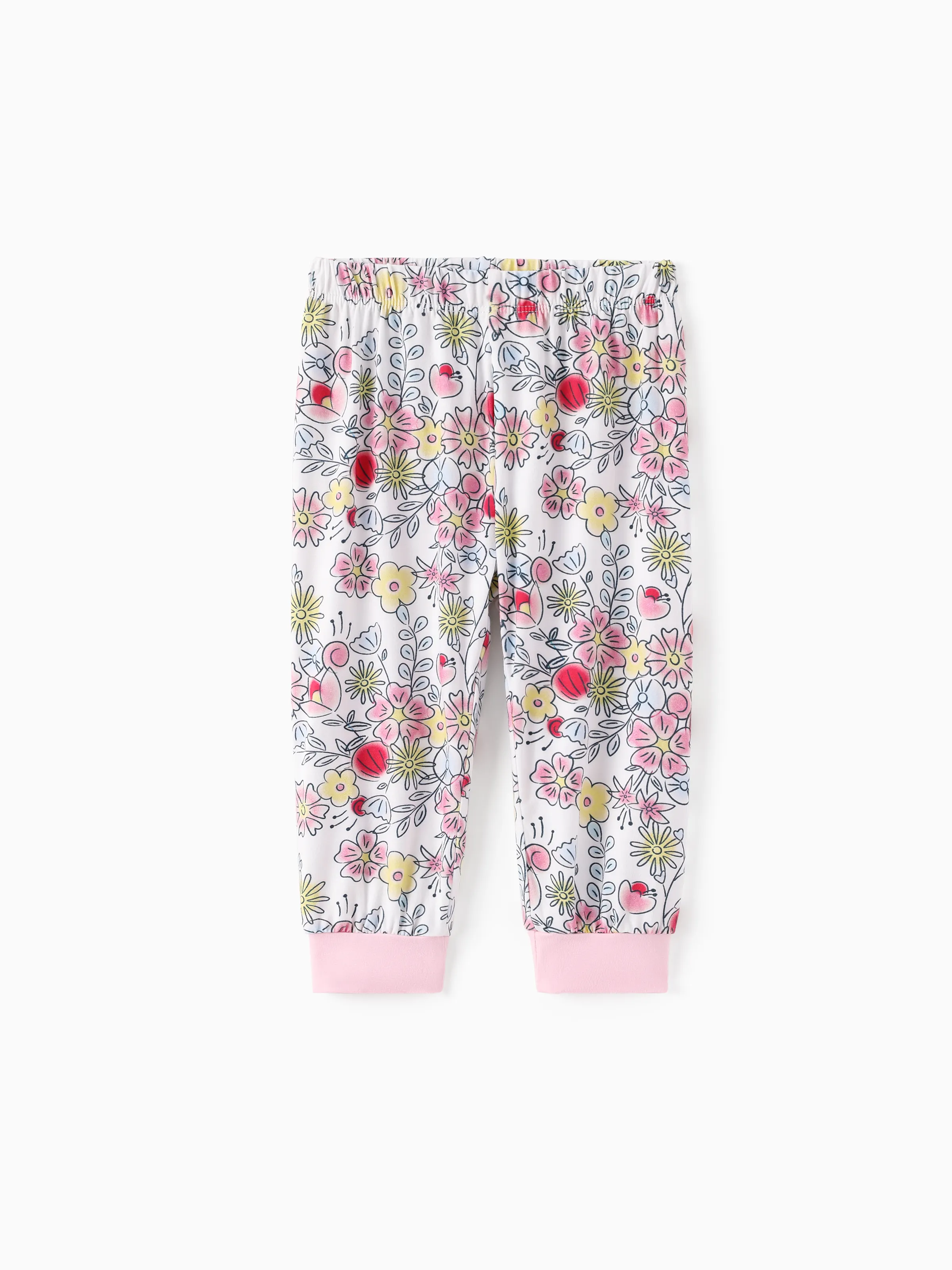 Disney Princess Baby Girl 2pcs Tiana/Cinderella/Belle Bamboo Ruffle Sleeves Top and Leggings Set Pink - Image 8
