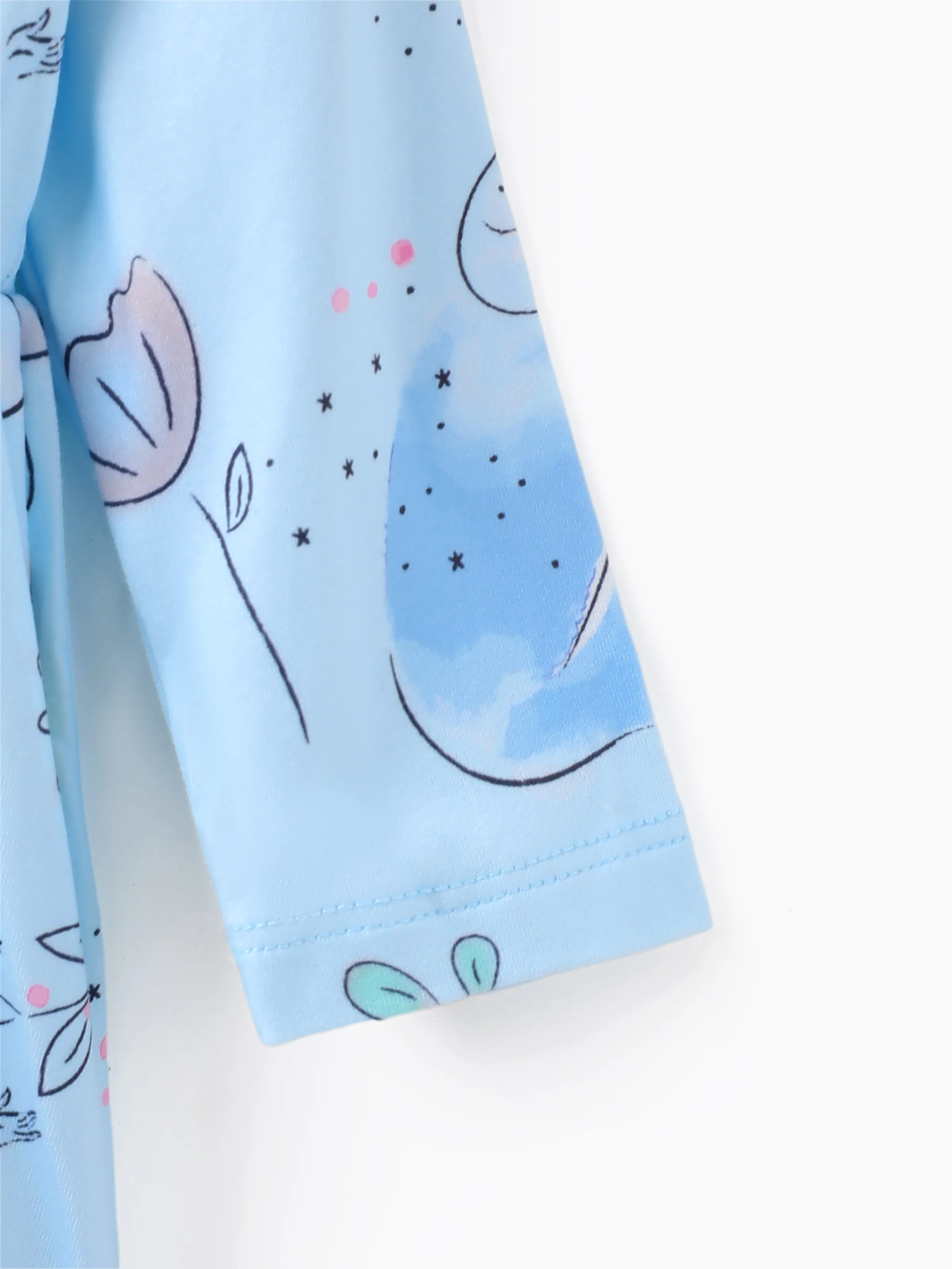 Disney Princess Baby Girl Cinderella Print Ruffled Dress Blue - Image 3