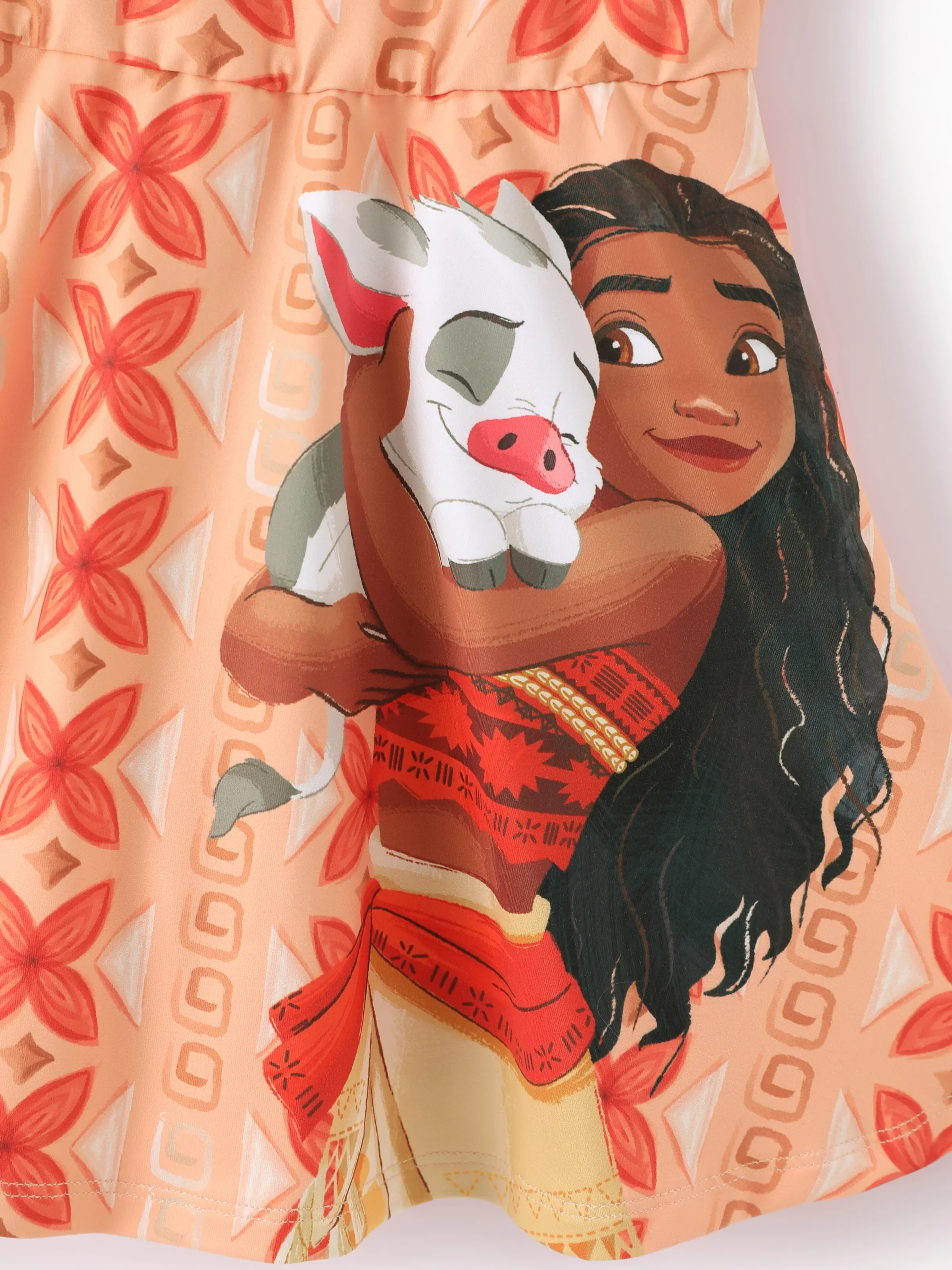 Disney Princess Matching Family Moana Sporty Dress with Built-in Shorts & Pockets/ Cotton Top Orange - Image 14
