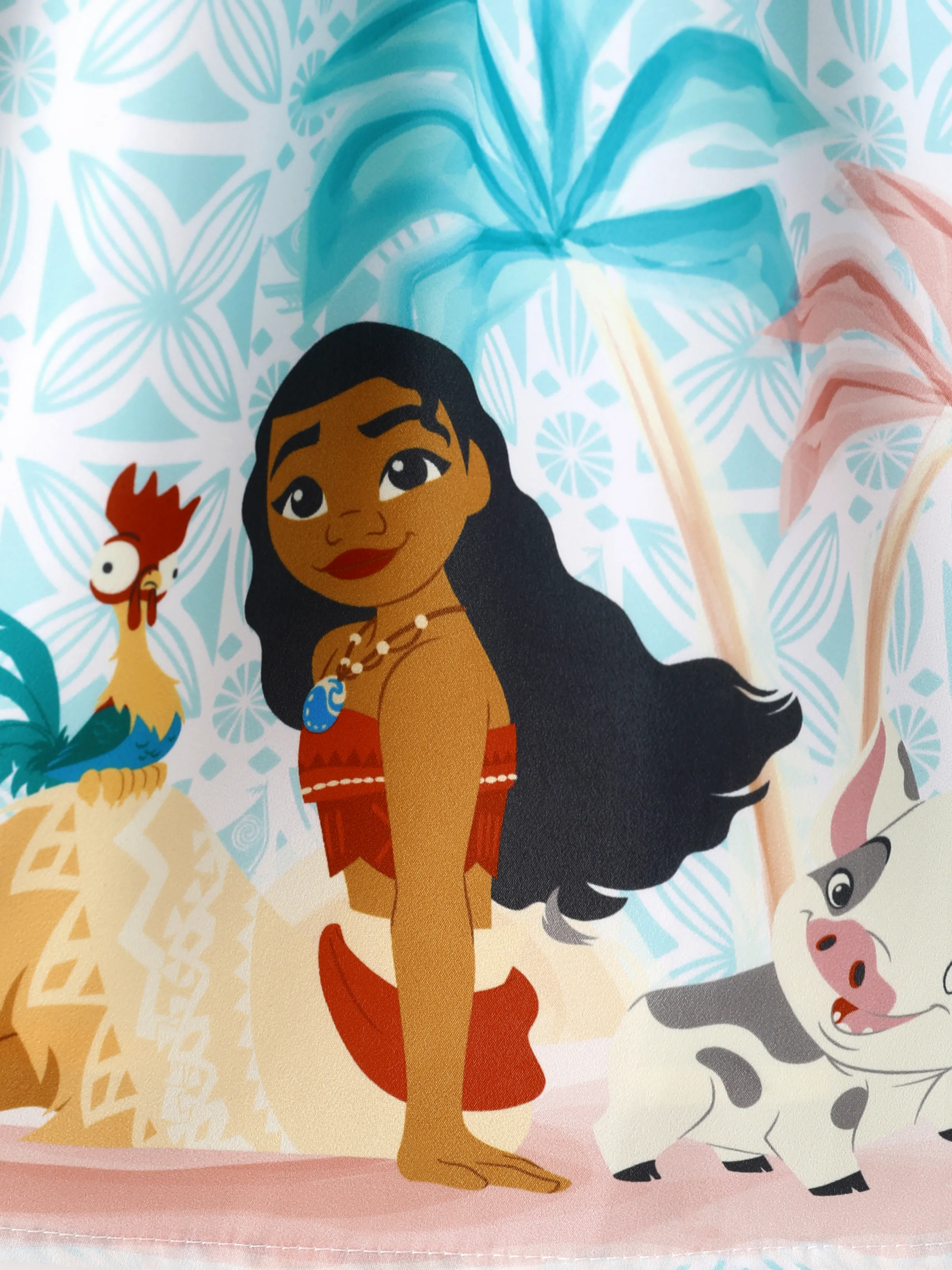 Disney Princess Mommy & me Moana Dress Green - Image 11