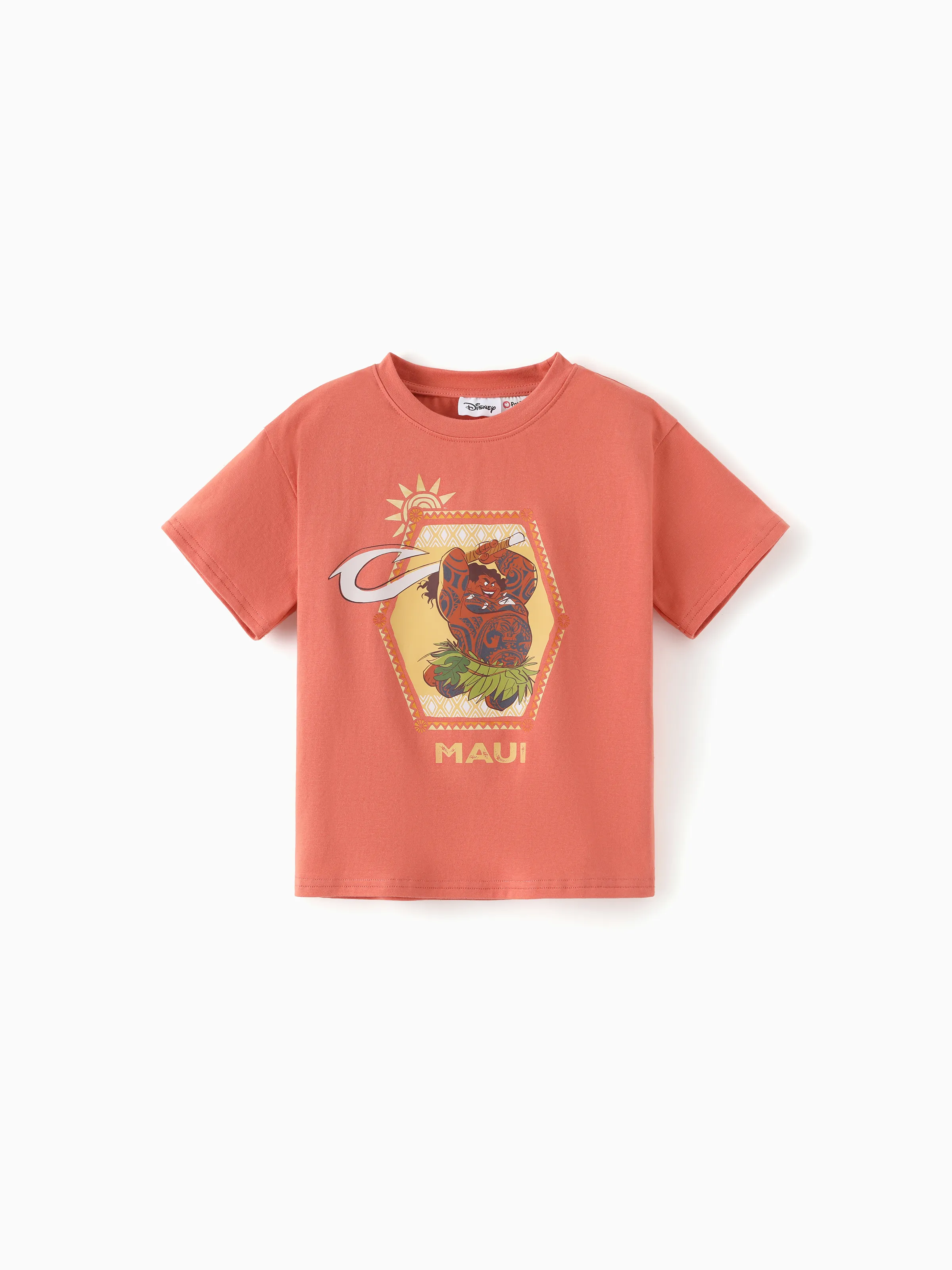 Disney Princess Mommy & me Moana Sporty Dress with Built-in Shorts & Pockets/ Cotton Top Orange - Image 19