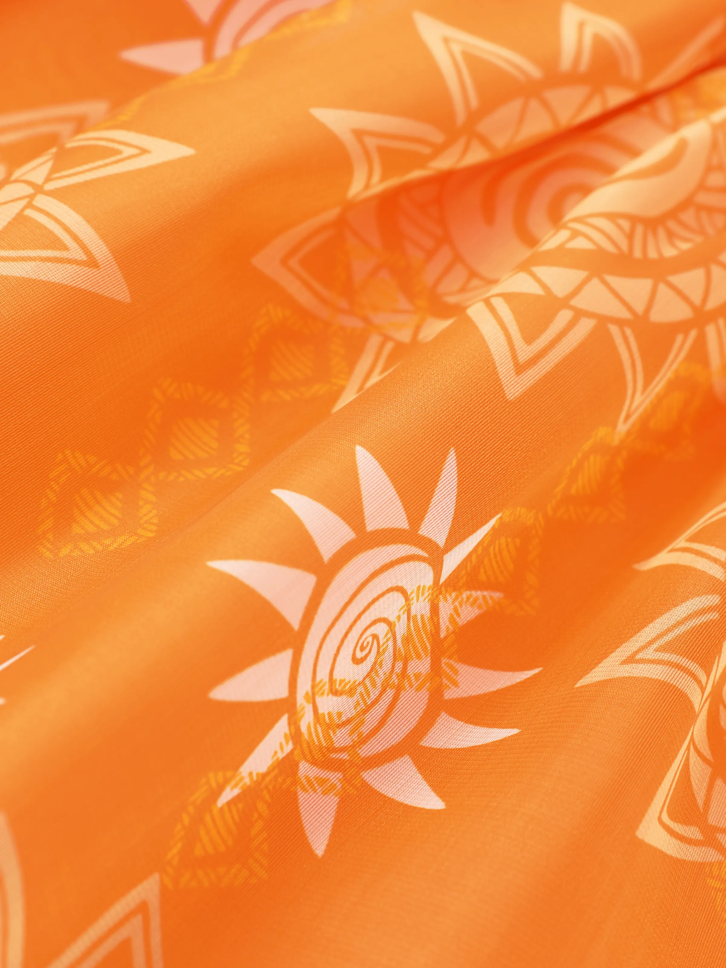 Disney Princess Toddler Girl Moana Sun Print Ruffle-sleeve Tulle Dress Orange - Image 9