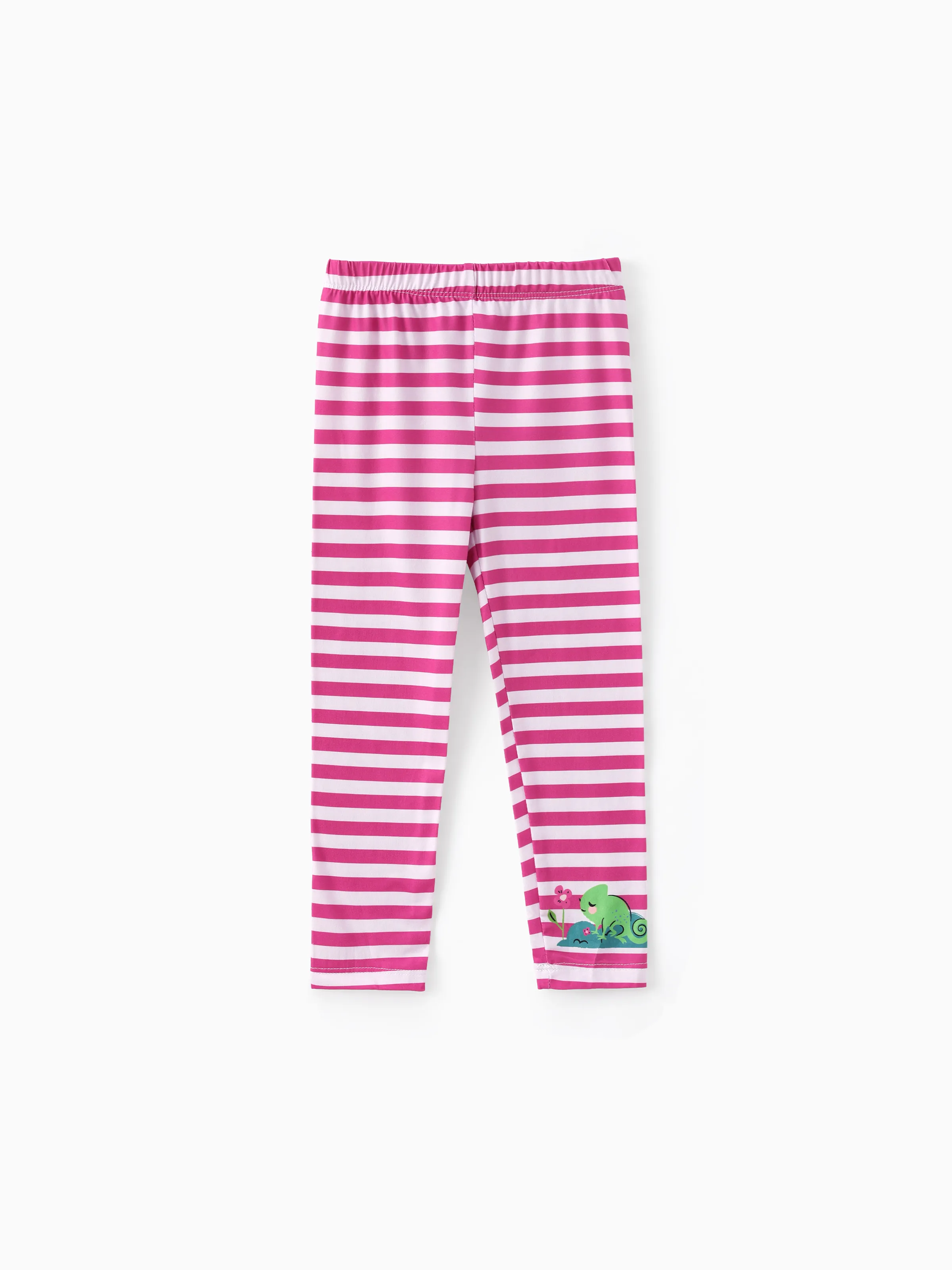 Disney Princess Toddler Girl 2pcs Rapunzel Print Peplum Tee and Stripe Pants Set Light Purple - Image 5