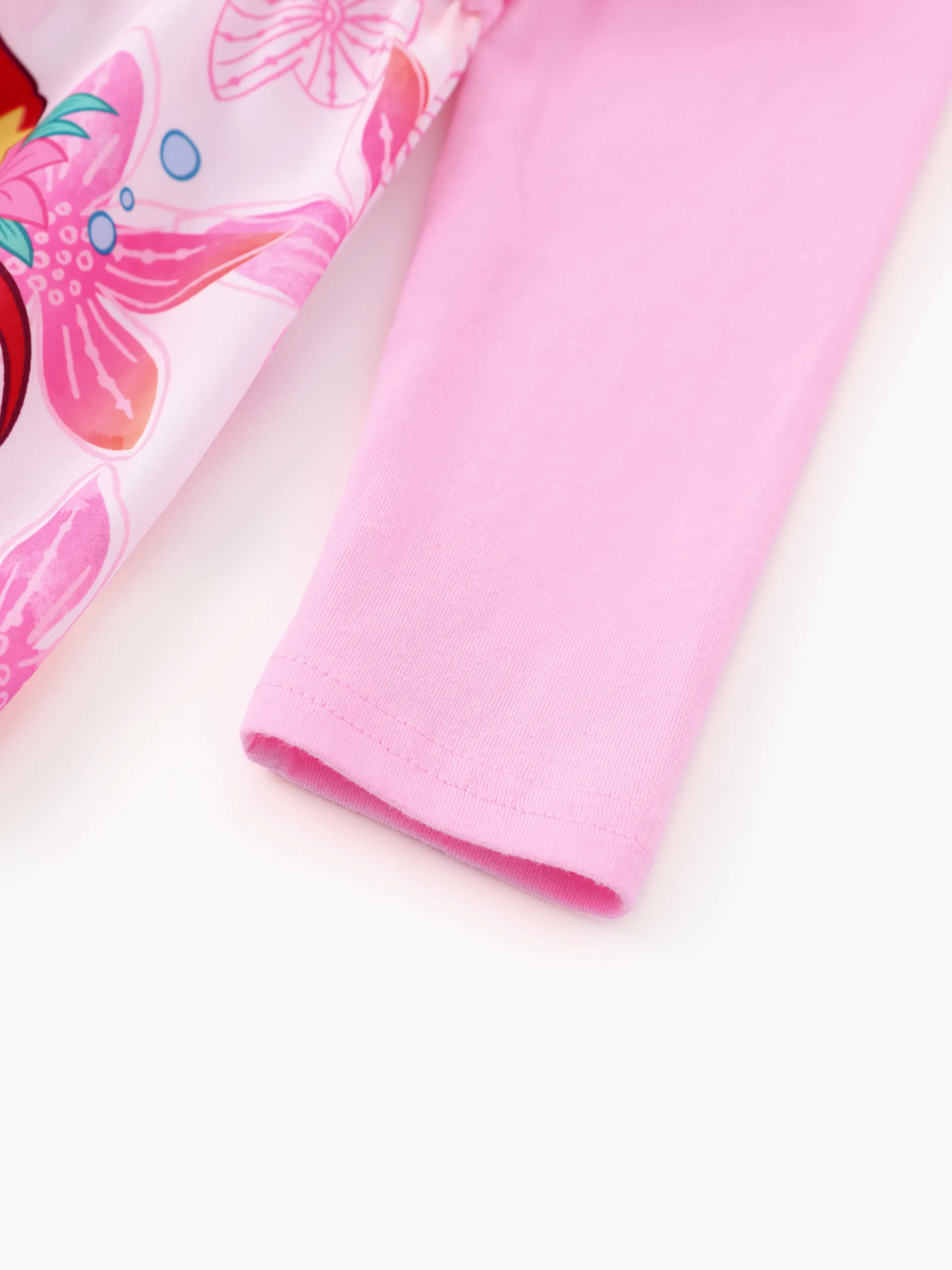 Disney Princess Toddler Girl Ariel Childlike Ruffle Flutter-sleeve Dress Pink - Image 5