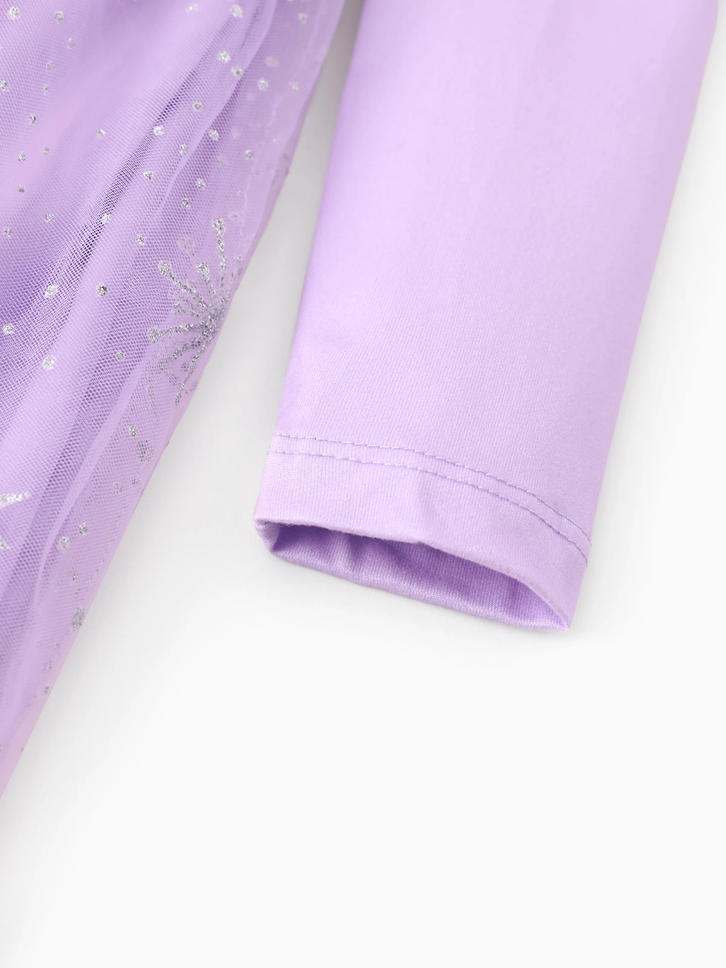 Disney Princess Toddler Girl Rapunzel Ruffled Longsleeves Tulle Dress Purple - Image 6