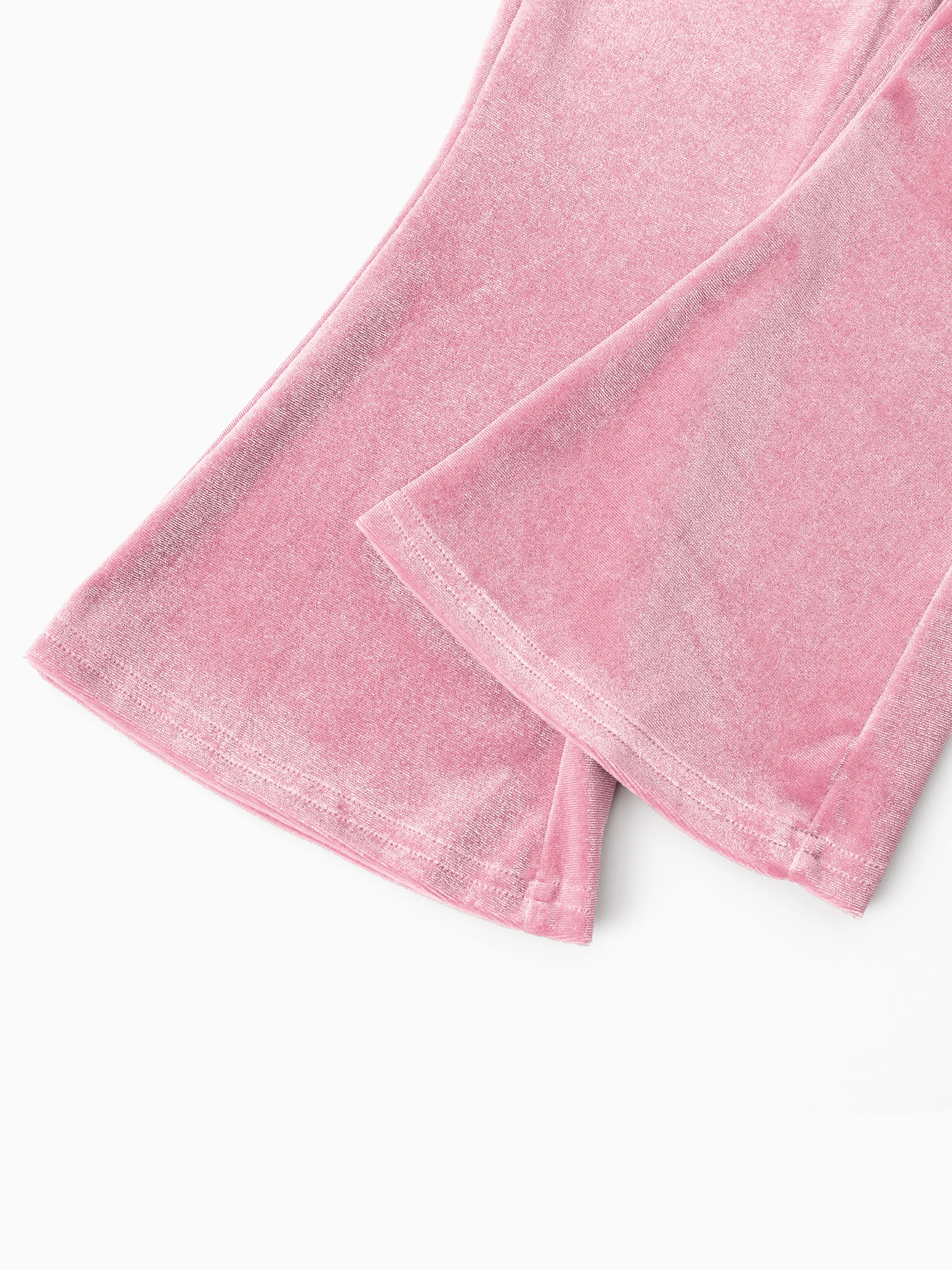 Disney Princess Toddler Girl Rapunzel 2pcs Fleece Sweatshirt and Flared Pants Set Pink - Image 13