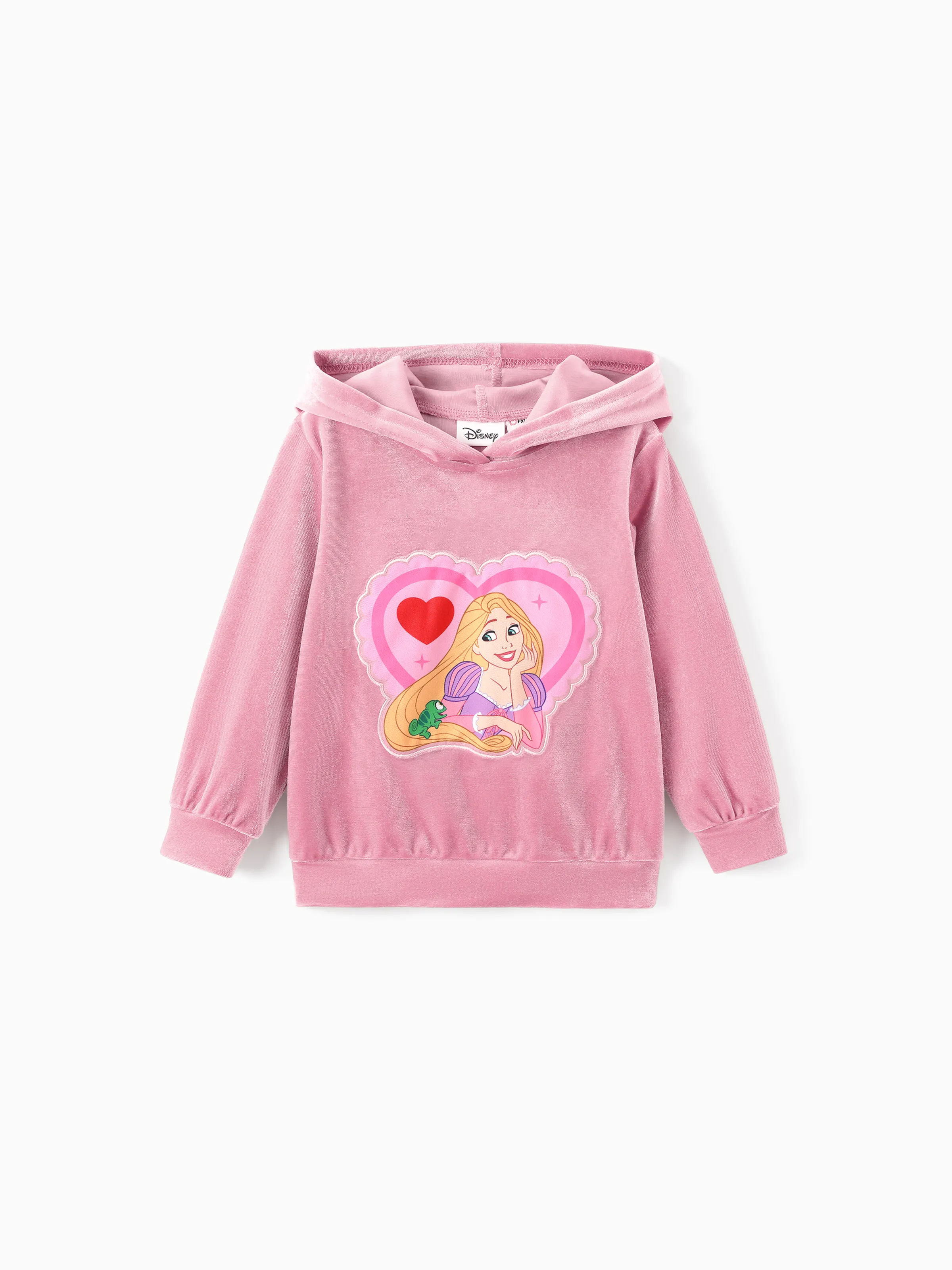 Disney Princess Toddler Girl Rapunzel 2pcs Fleece Sweatshirt and Flared Pants Set Pink - Image 6