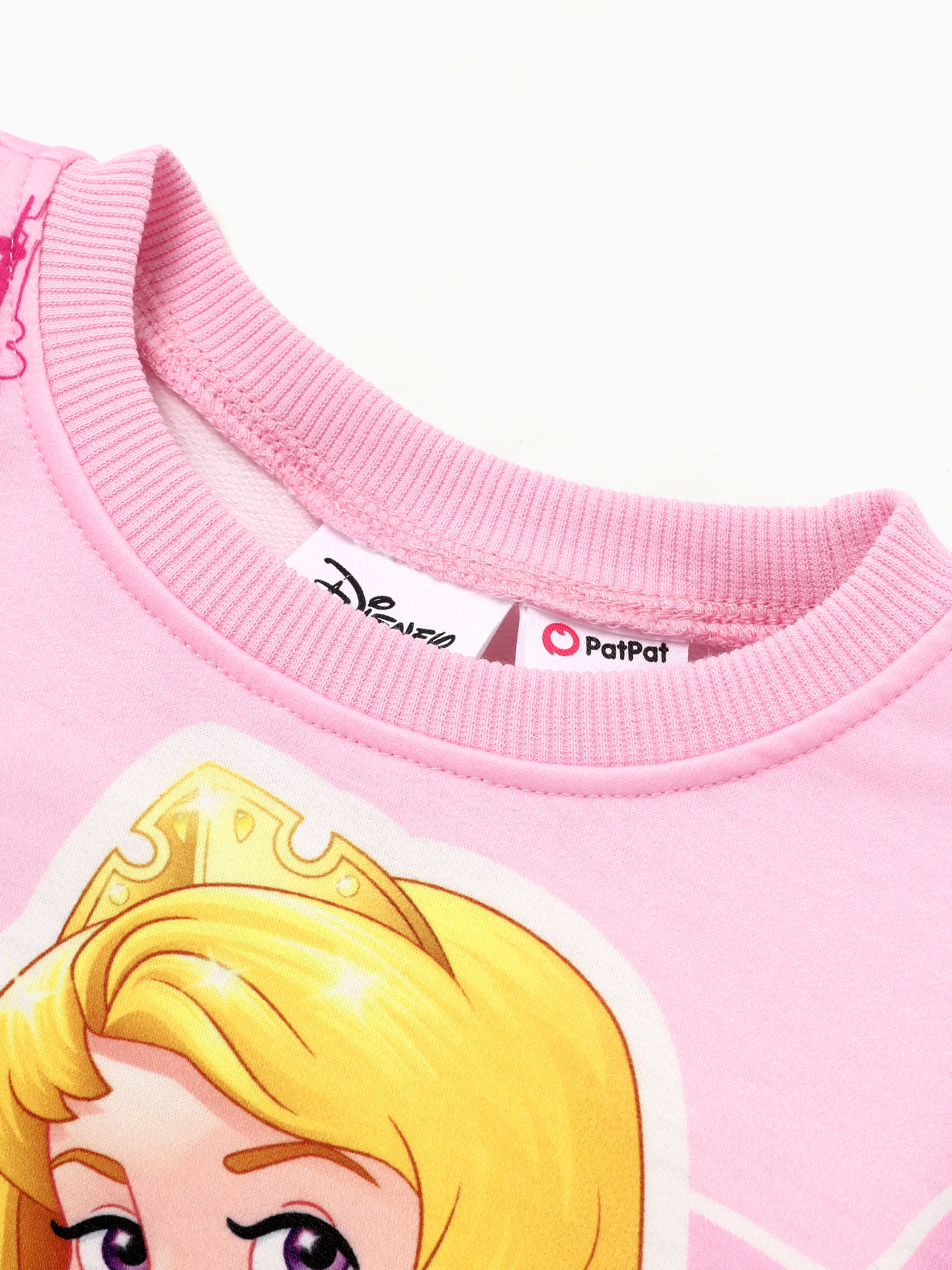 Disney Princess Toddler Girl Aurora Print Long-sleeve Sweatshirt Pink - Image 3