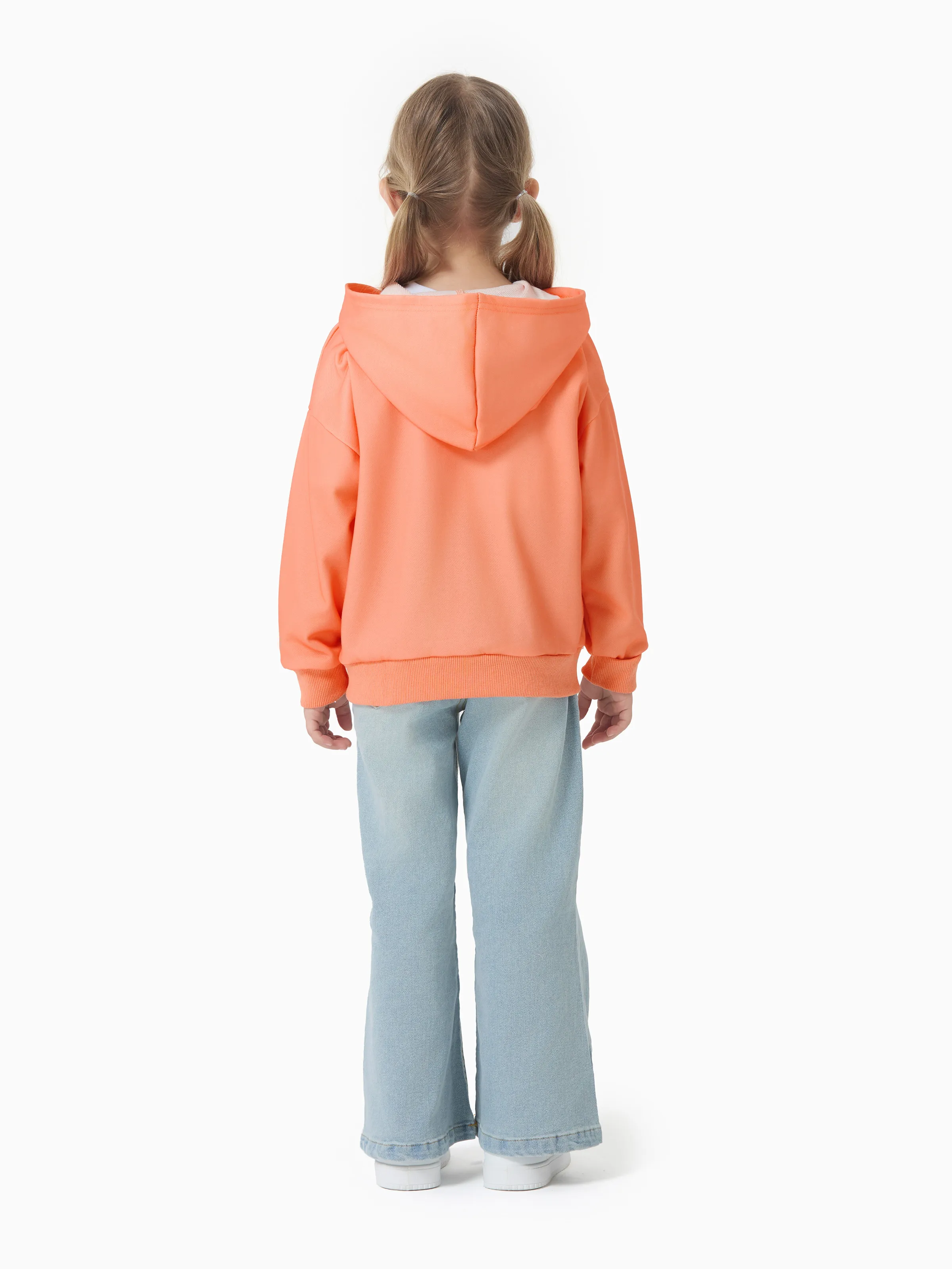 Disney Princess Toddler Girl Moana Hooded Jacket Orange red - Image 5