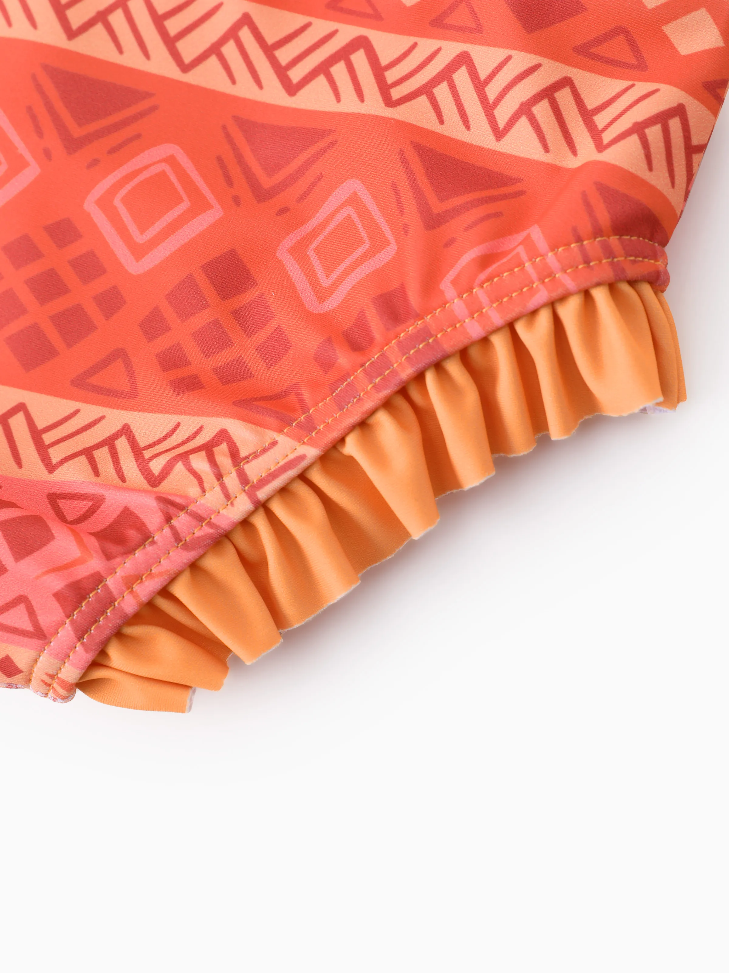 Disney Princess Toddler Girl Moana 2pcs Rash Guard Swimsuit Orange - Image 8