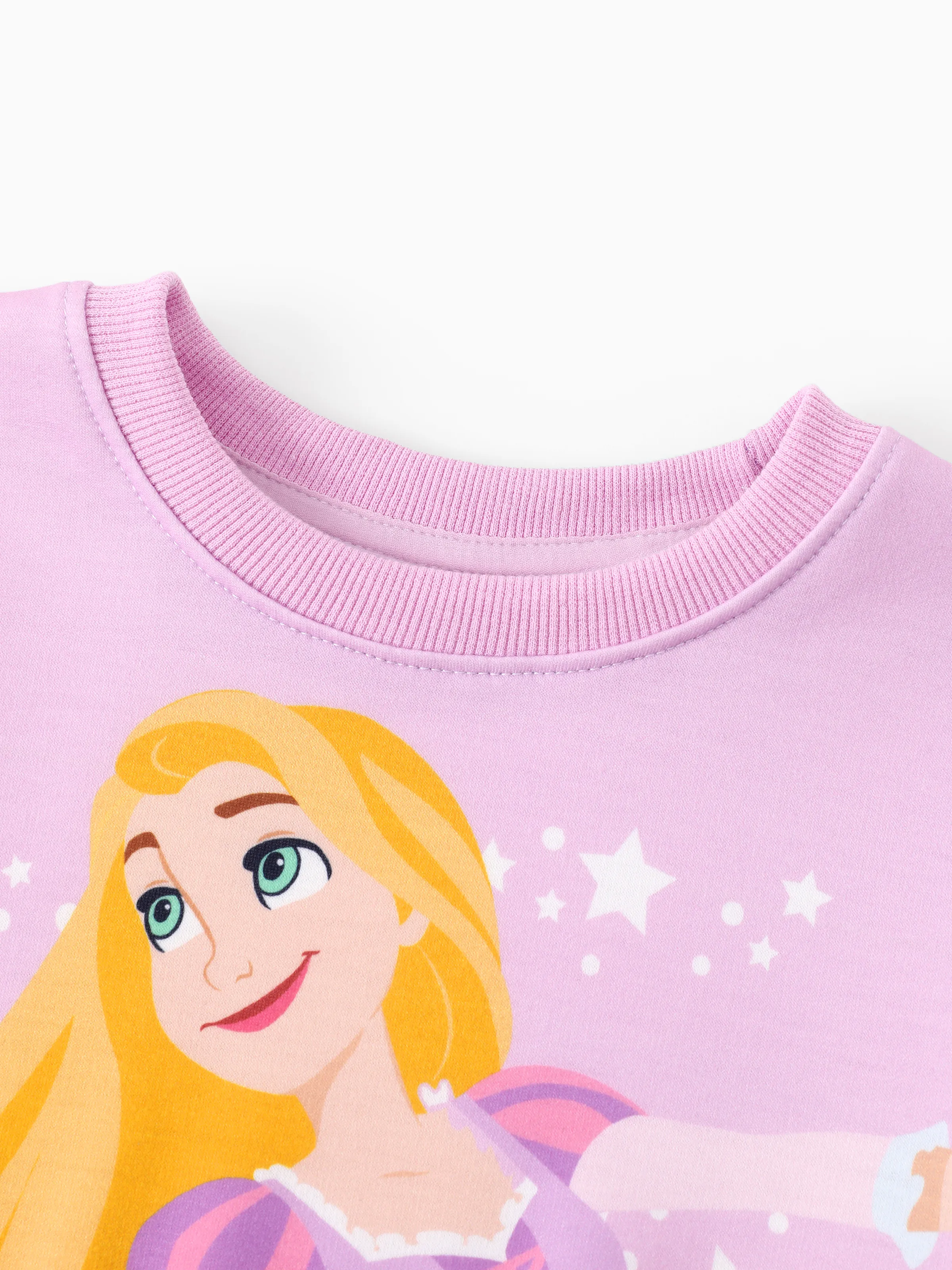 Disney Princess Toddler Girl Rapunzel Long Sleeve Mesh Splice Dress Purple - Image 8