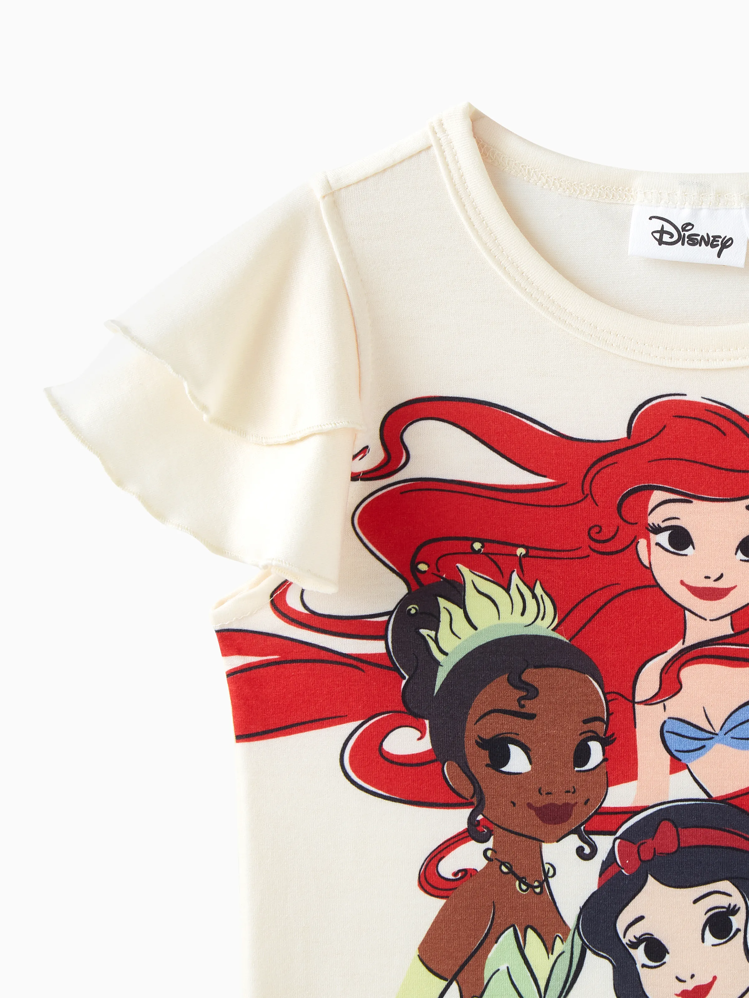 Disney Princess Toddler Girl Naia™ Character Print Ruffled Short-sleeve Tee White - Image 5