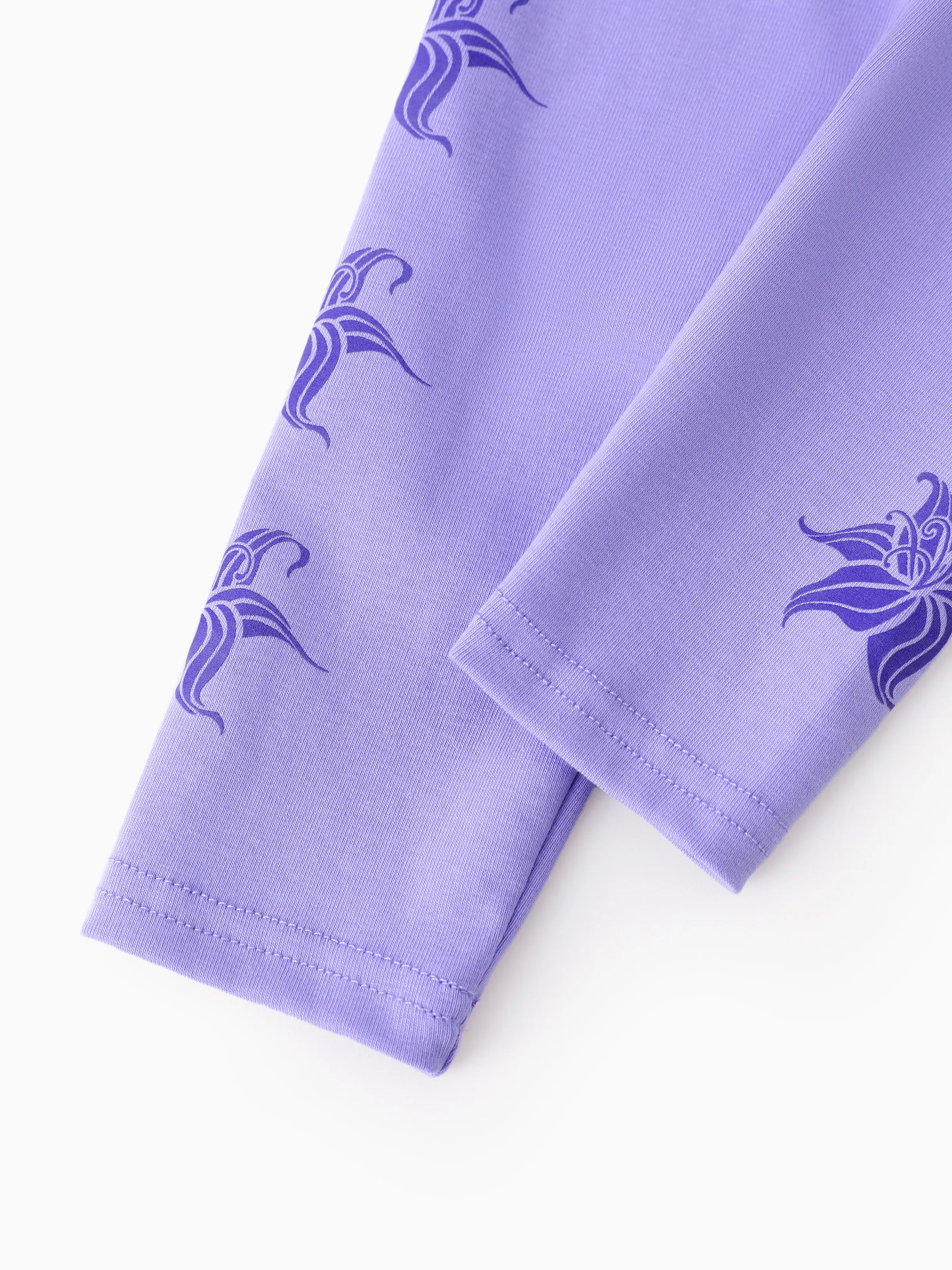 Disney Princess Toddler Girl Rapunzel Hoodie Sweatshirt and Leggings Set Purple - Image 14