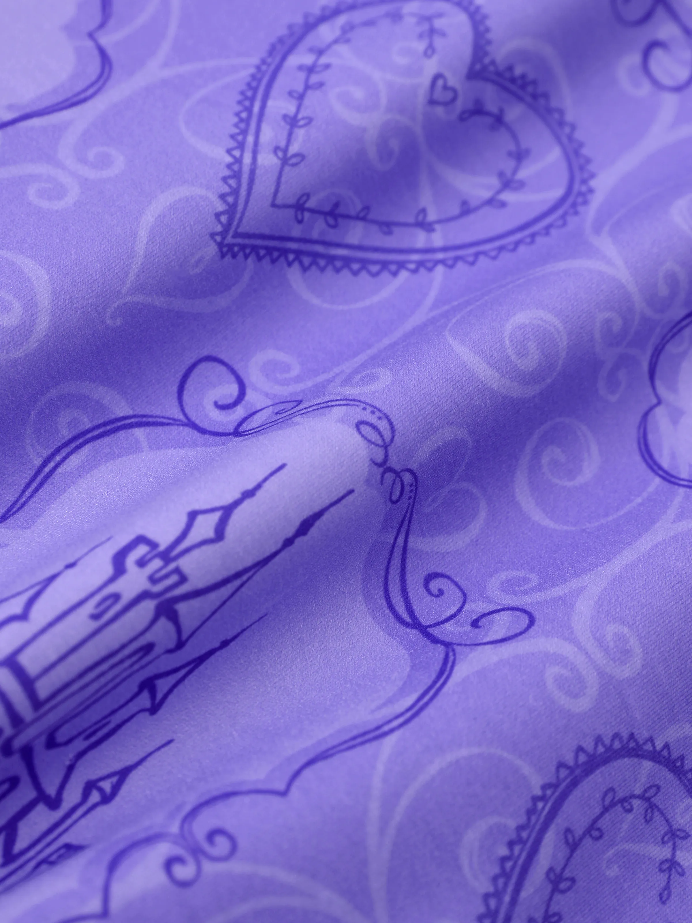 Disney Princess Toddler Girl Rapunzel Hoodie Sweatshirt and Leggings Set Purple - Image 8