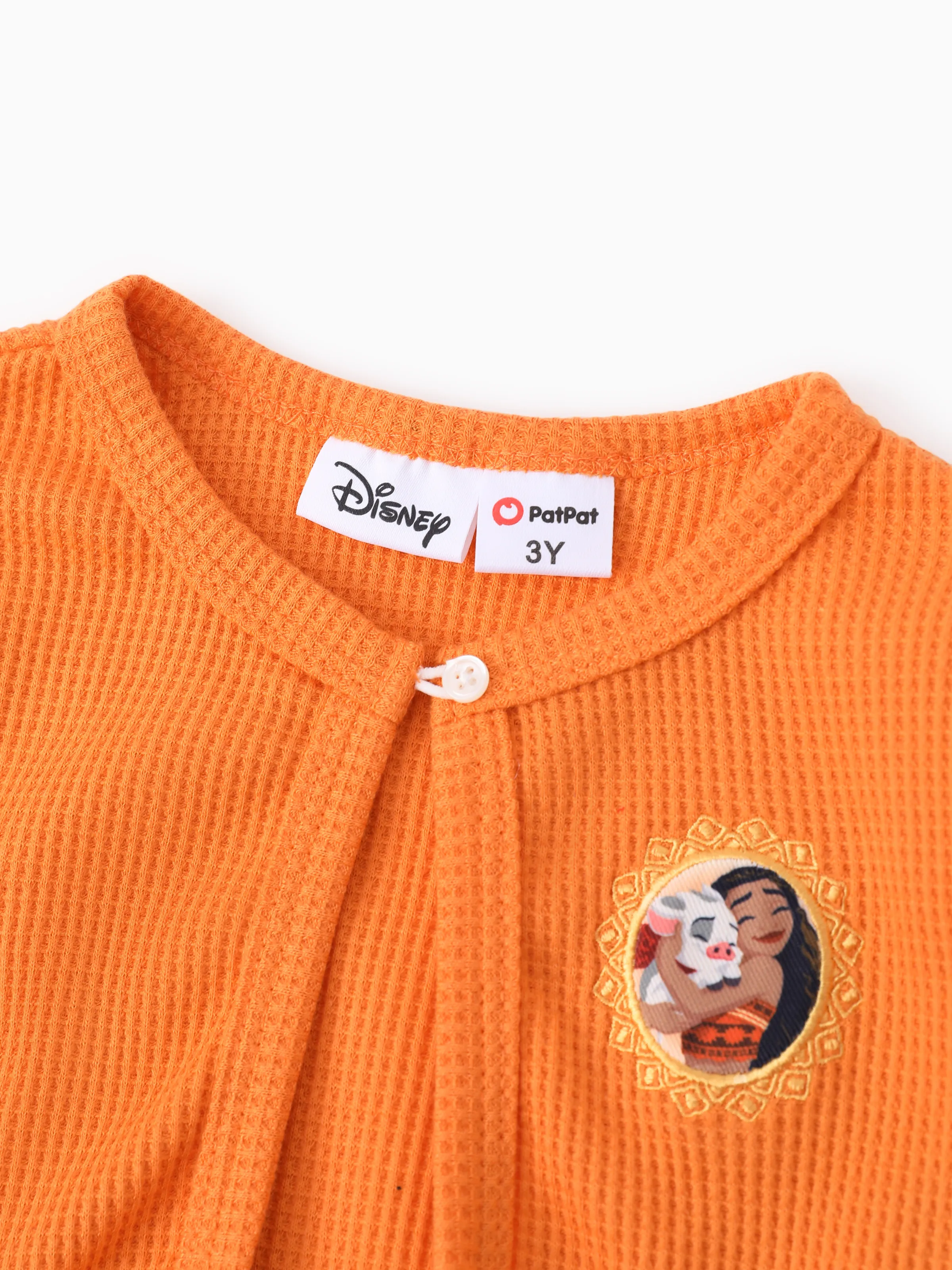 Disney Princess Toddler Girl 2pcs Moana Cosplay Long-sleeve Cardigan And Dresses Set Orange - Image 6