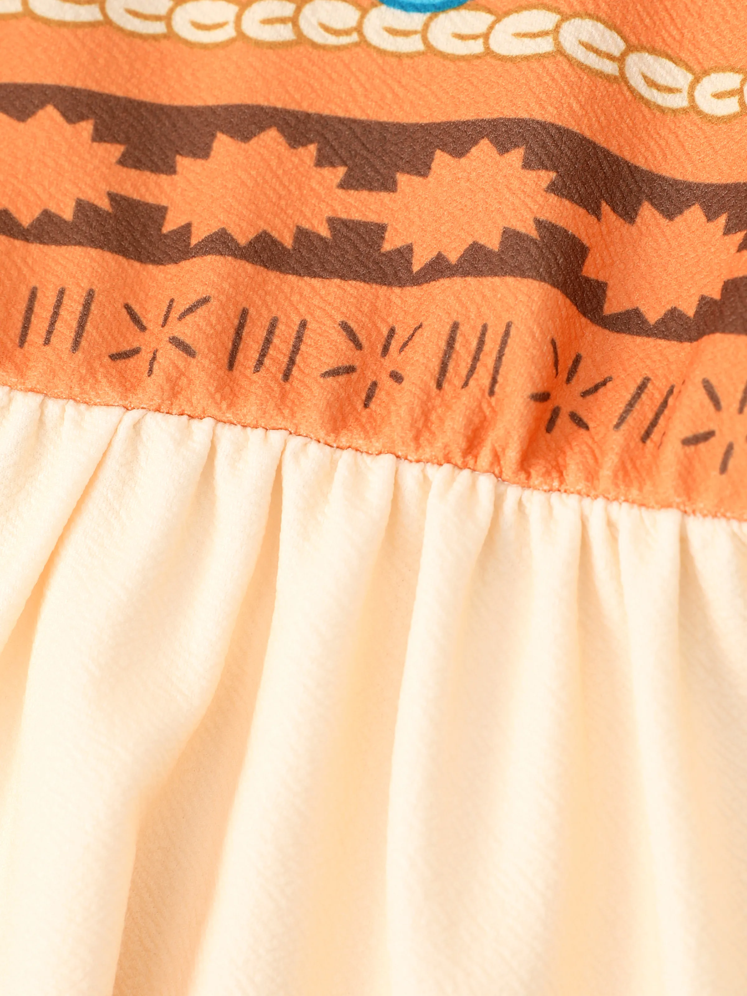 Disney Princess Toddler Girl 2pcs Moana Cosplay Long-sleeve Cardigan And Dresses Set Orange - Image 8