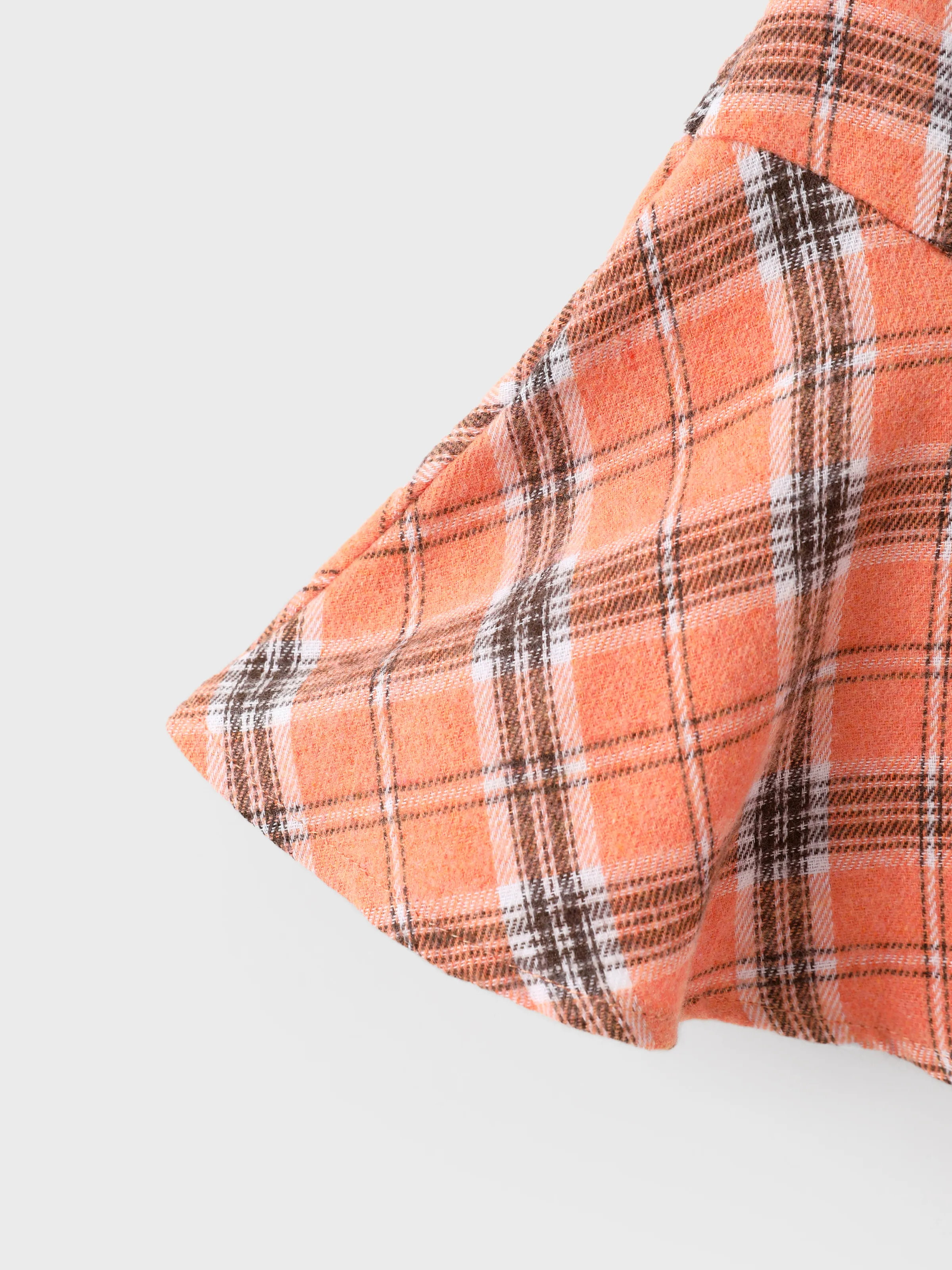 Disney Princess Toddler Girl 2pcs Moana Long Sleeve Plaid Print Skirt Set Apricot-toned Apricot - Image 13