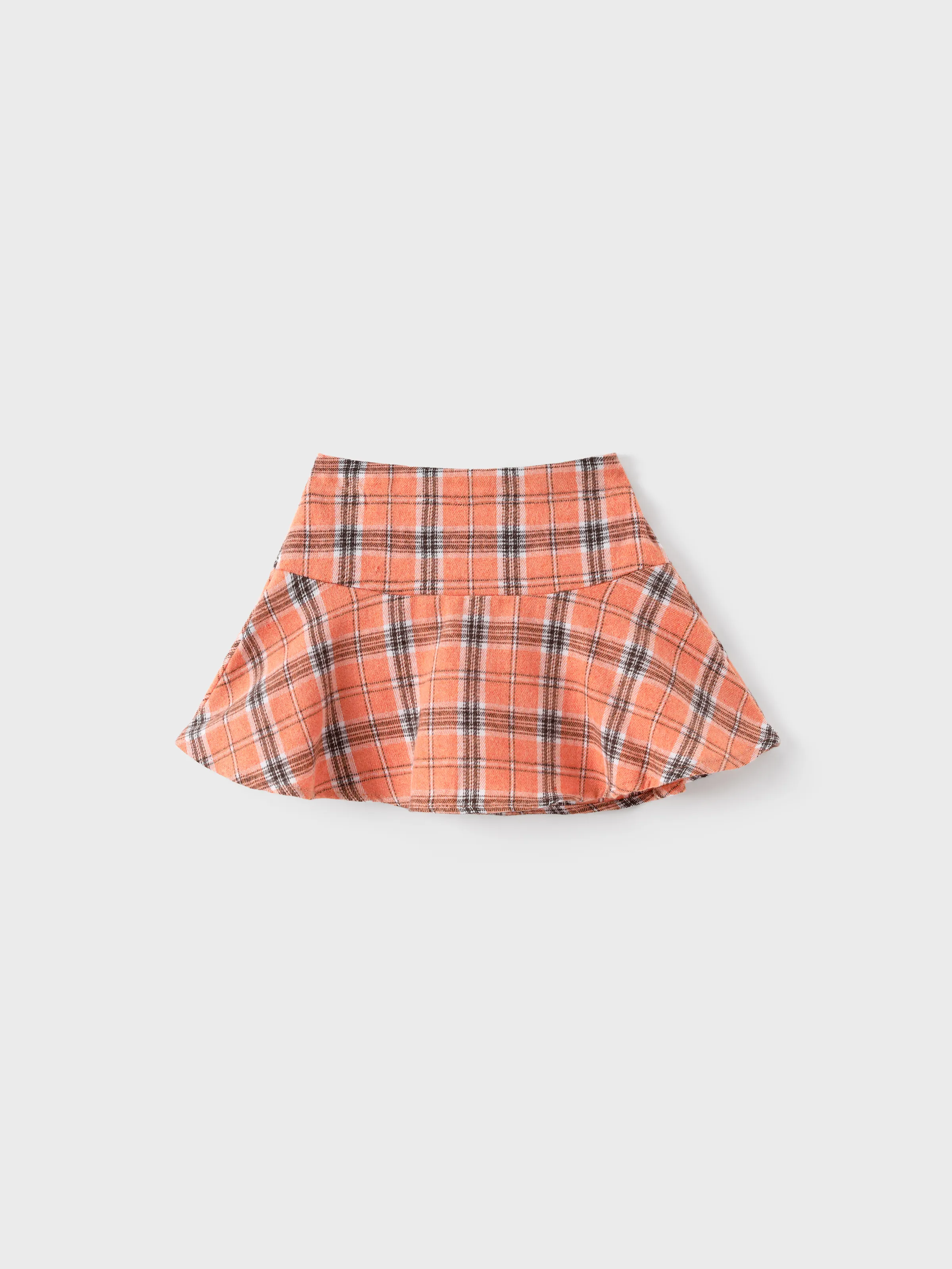 Disney Princess Toddler Girl 2pcs Moana Long Sleeve Plaid Print Skirt Set Apricot-toned Apricot - Image 6