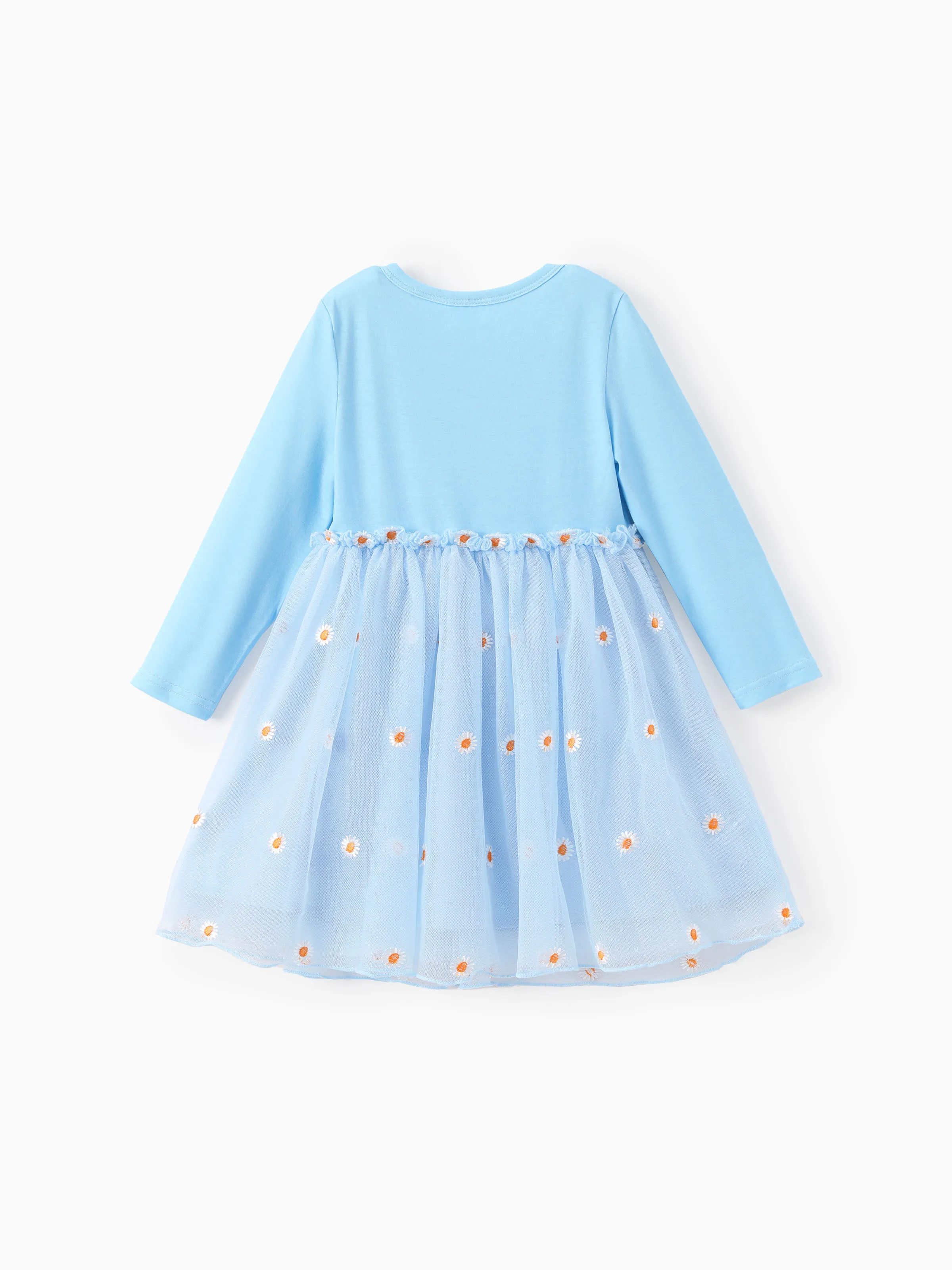 Disney Princess Toddler Girl Cinderella Naia™ Floral Tulle Dress Bluish Grey - Image 3