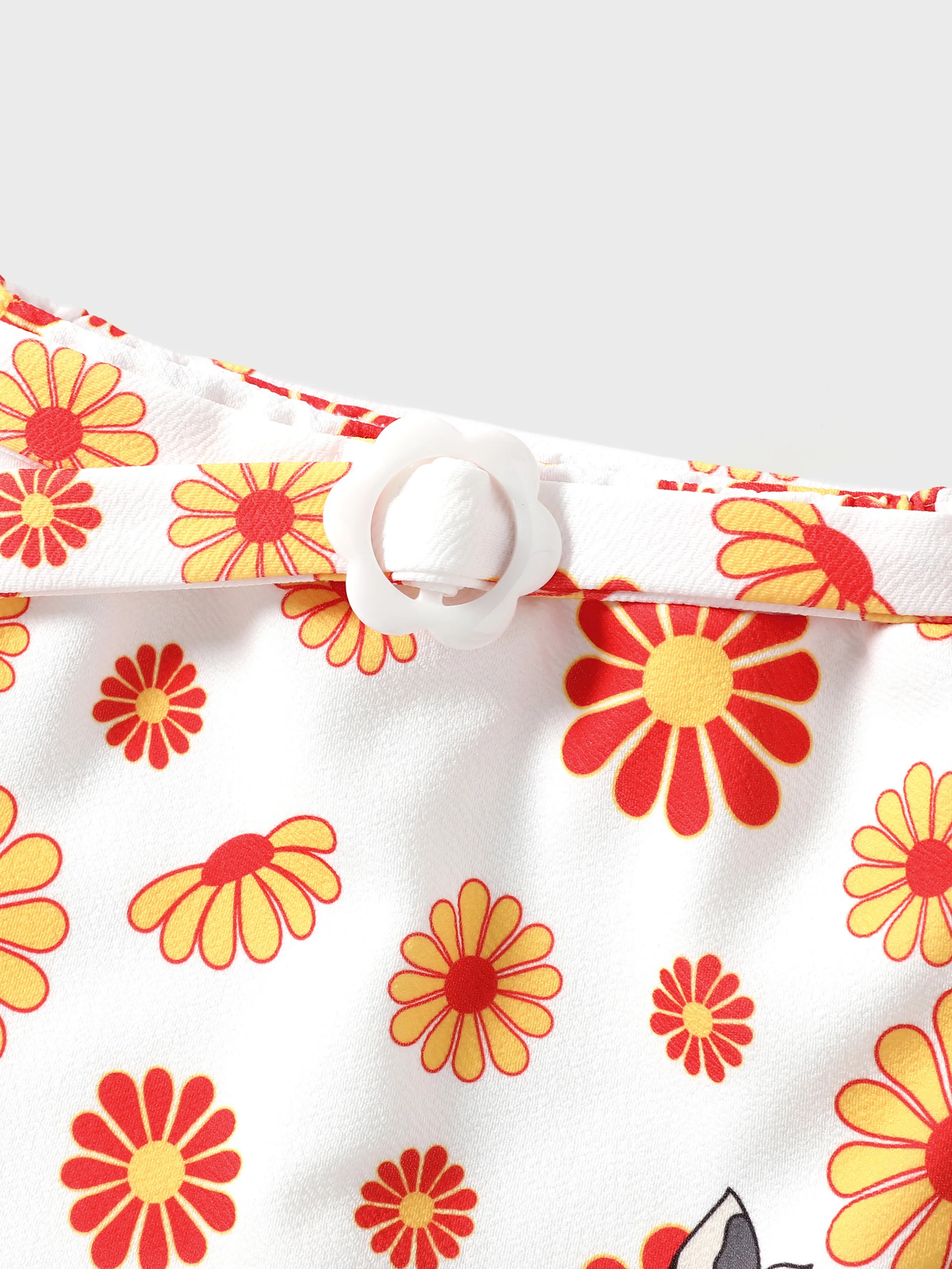 Disney Princess Toddler Girl 2pcs Moana Print Halter Top with Floral Skirt Sets White - Image 6