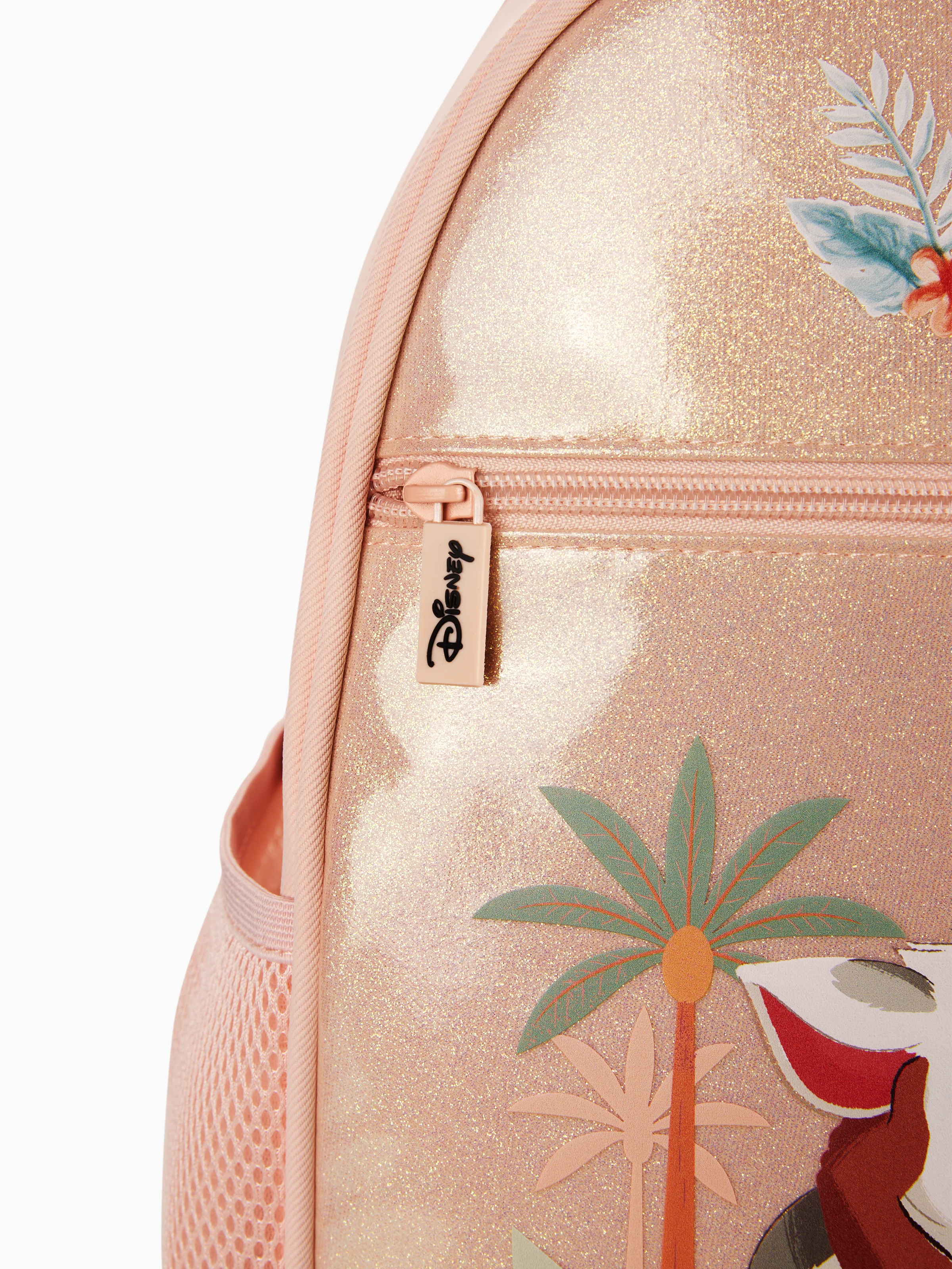 Disney Princess Toddler Girls  Moana Pink Glitter Backpack with Chest Strap & Bottle Pockets Apricot - Image 11