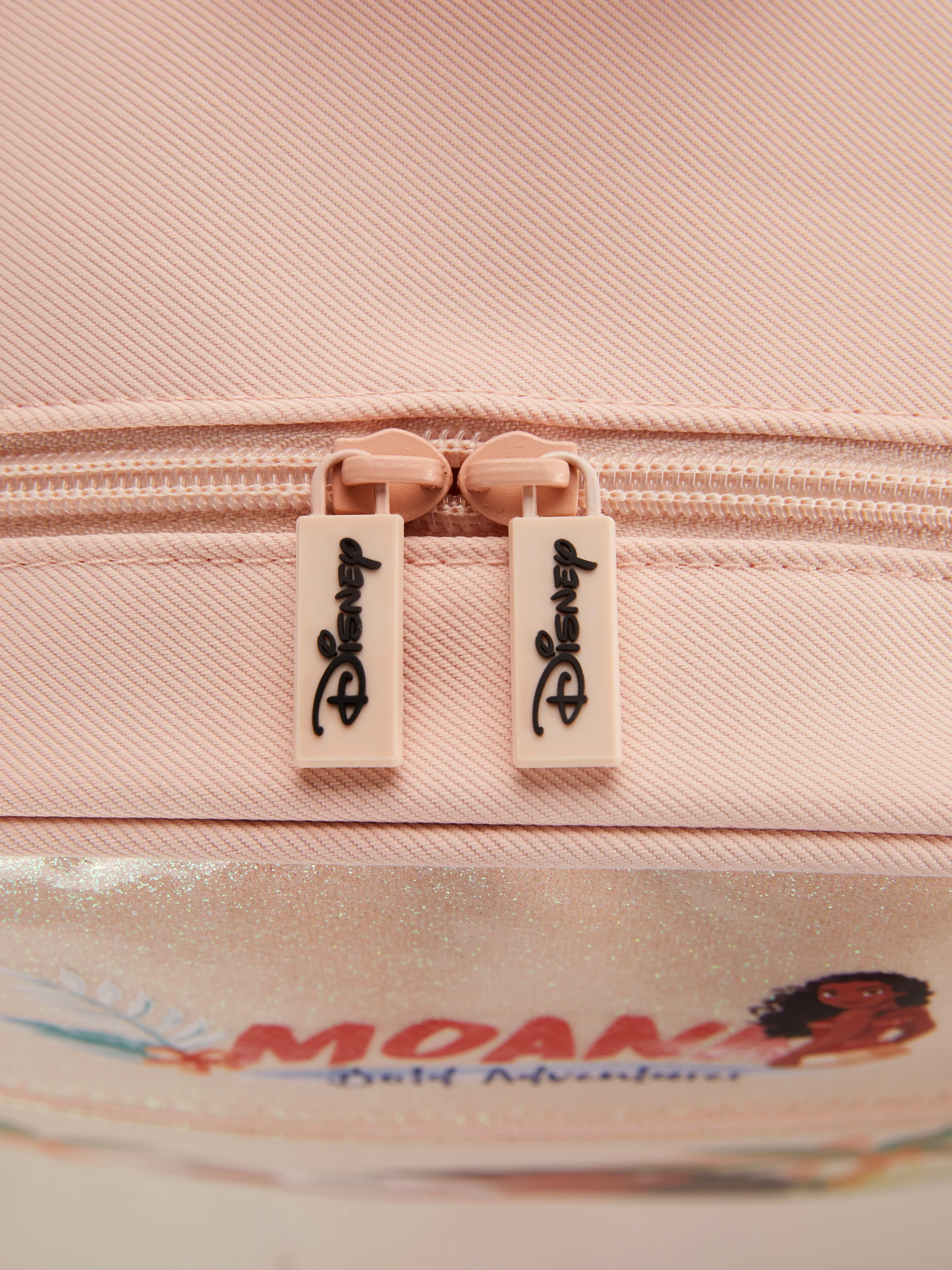Disney Princess Toddler Girls  Moana Pink Glitter Backpack with Chest Strap & Bottle Pockets Apricot - Image 12