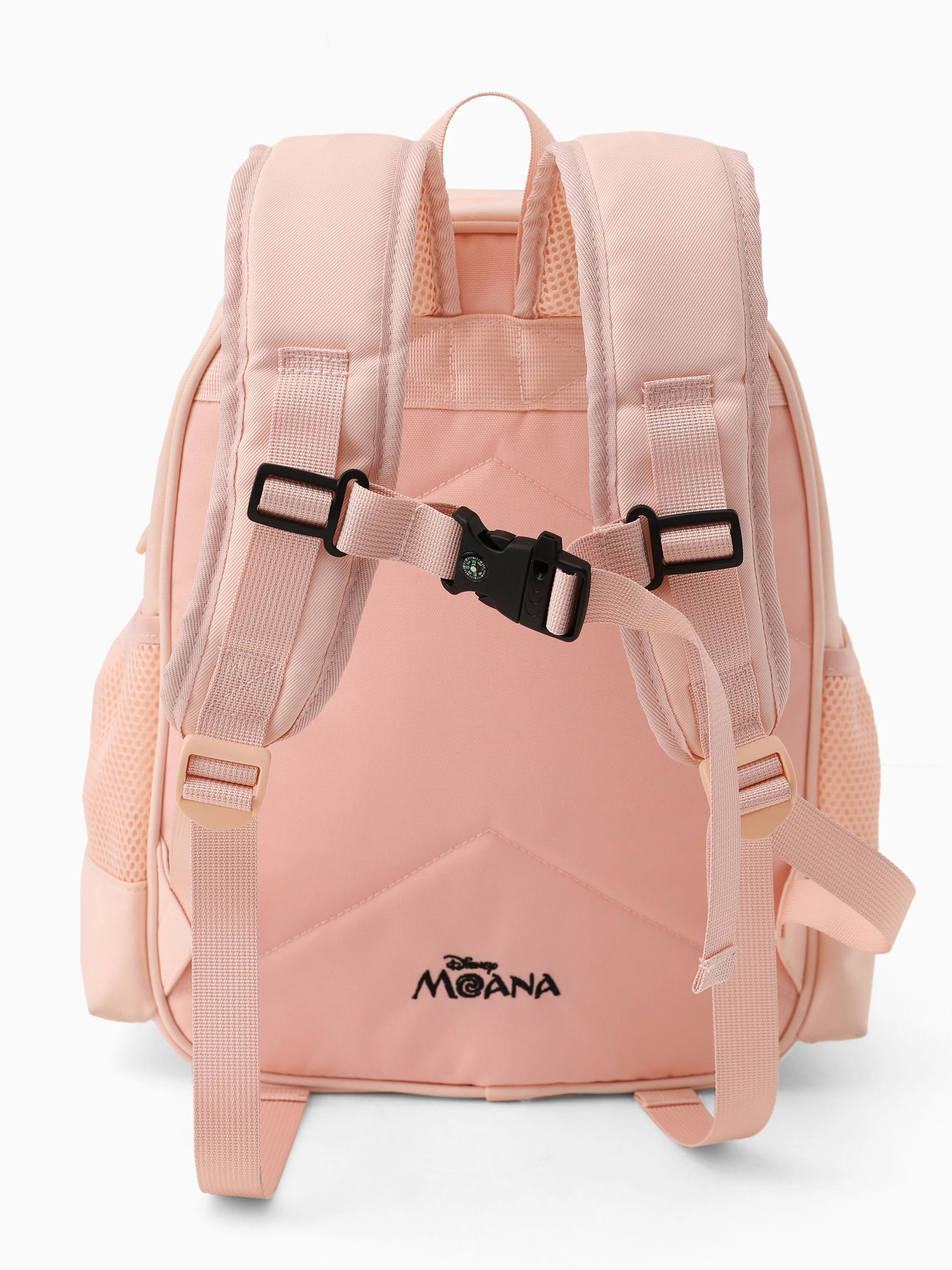 Disney Princess Toddler Girls  Moana Pink Glitter Backpack with Chest Strap & Bottle Pockets Apricot - Image 6