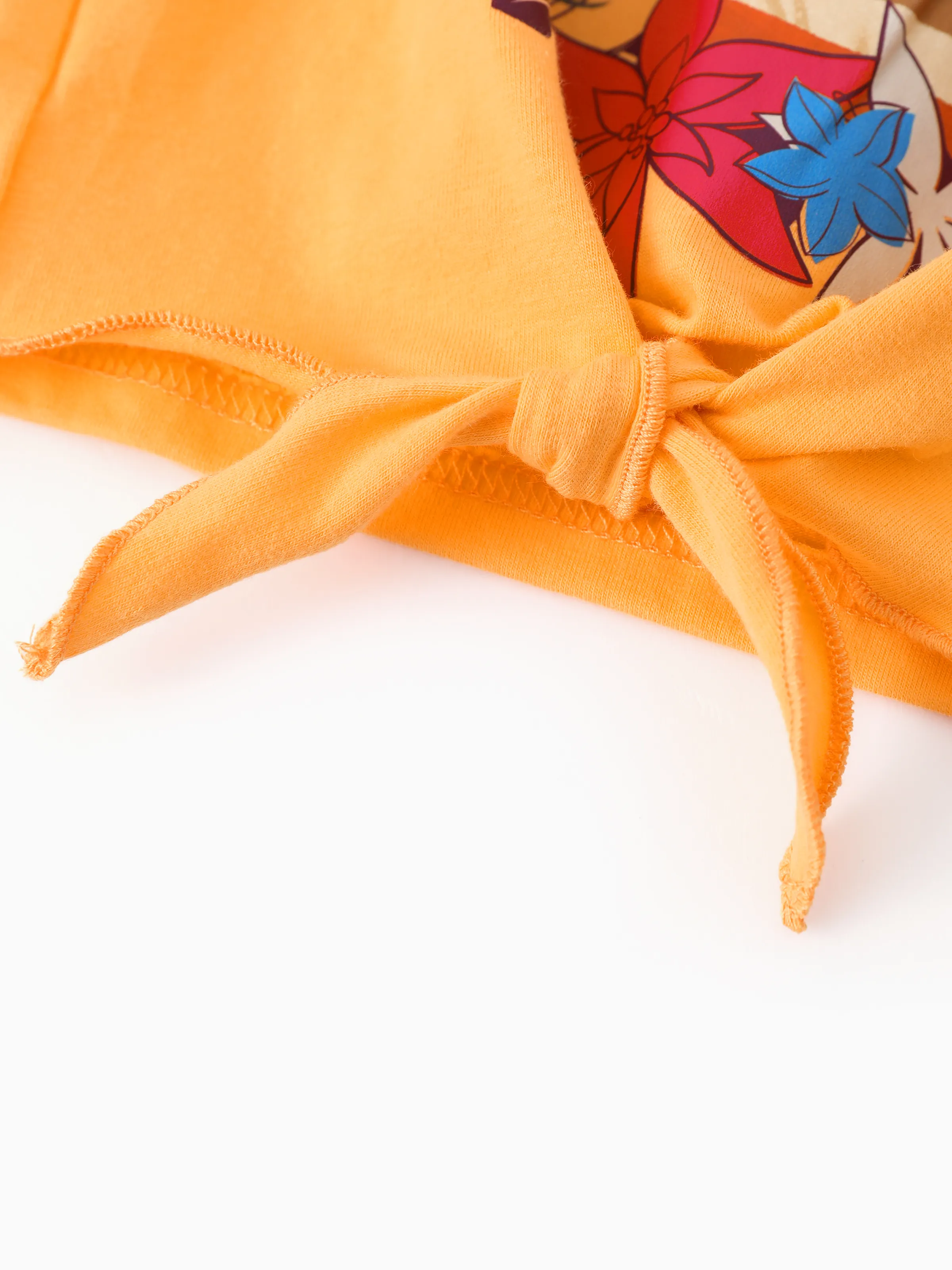Disney Princess Toddler/ Kid Girl 2pcs Moana Bow Design Long-sleeve Top and Leggings Set Orange - Image 7