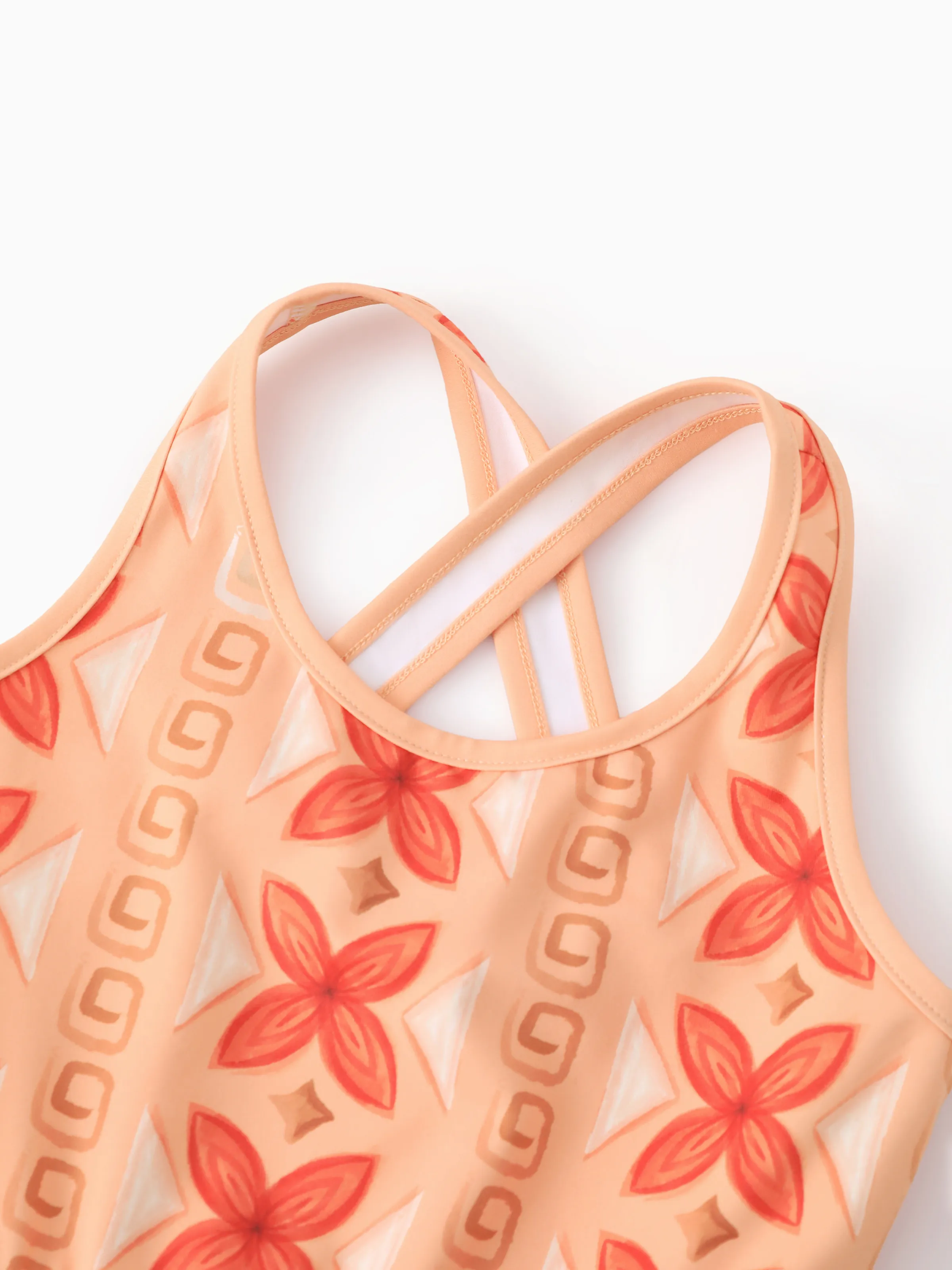 Disney Princess Toddler/Kid Girl Moana Sporty Dress/ Cotton Top Orange - Image 7