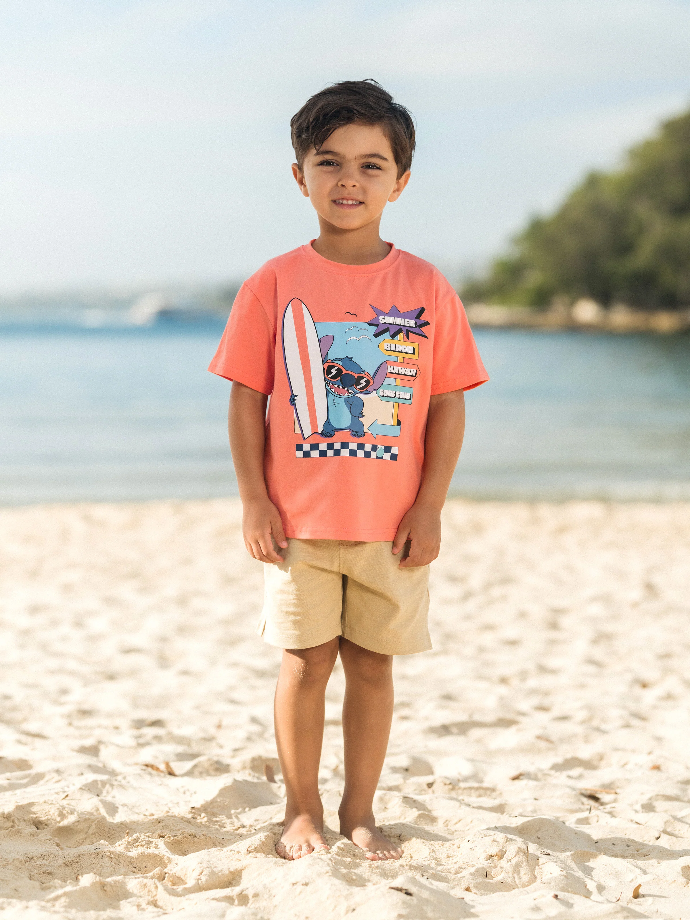Disney Stitch Matching Family Tropical Floral Sporty Dress with Built-in Shorts & Pockets/ Cotton Top Multi-color - Image 17