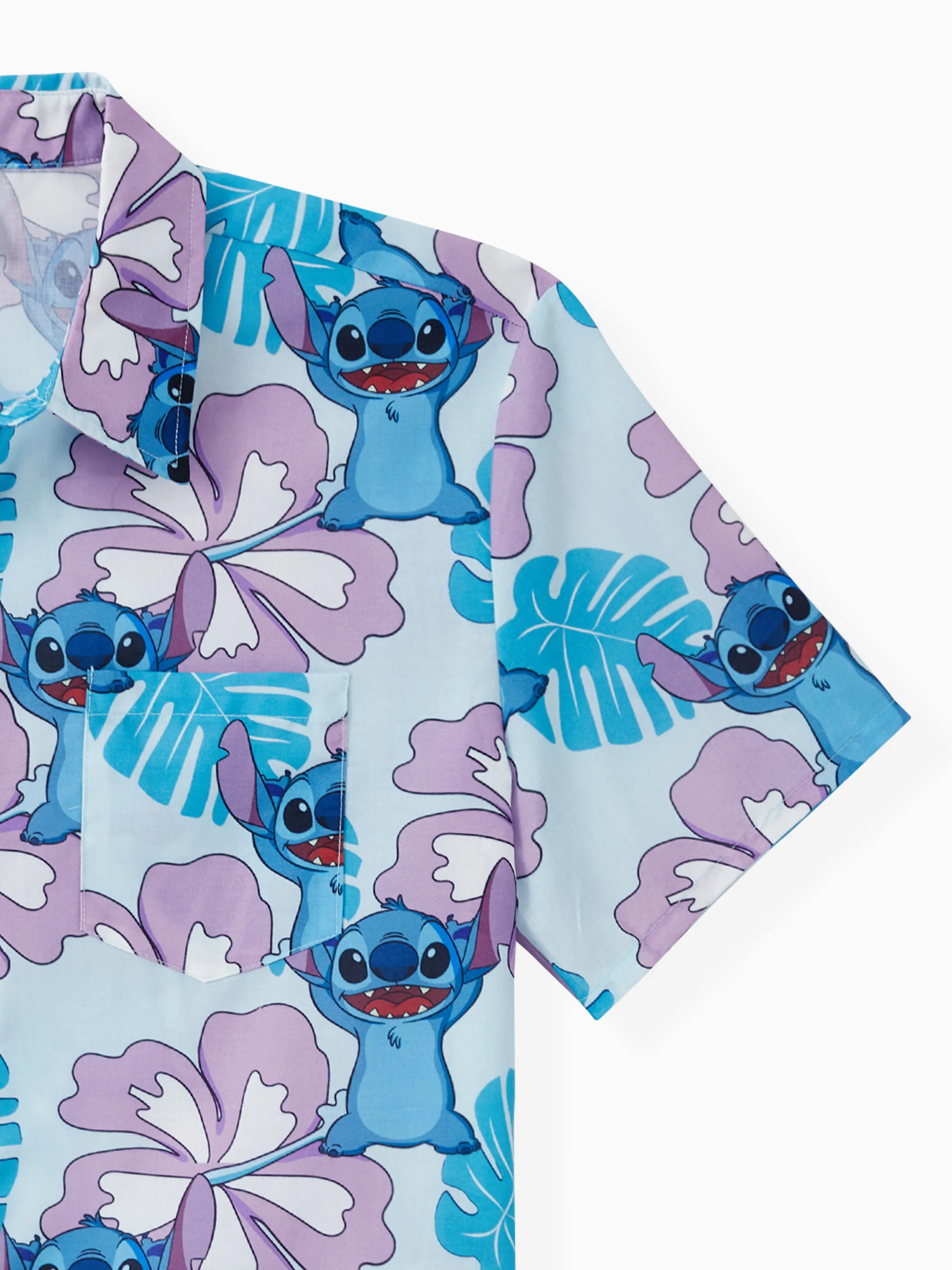 Disney Stitch Family Matching Naia™ Stitch and Hawaii Style Floral Print Sleeveless Dress/Onesie Shirt Multi-color - Image 23