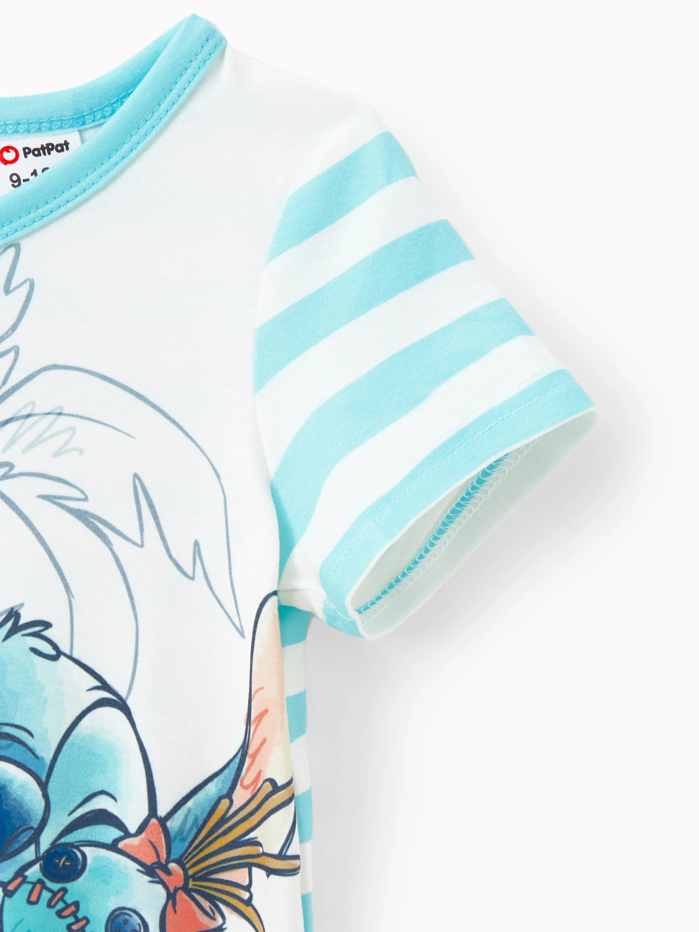 Disney Stitch Family Matching Tropical Flower Gradient Print T-shirt/Sleevelss Dress Multicolor - Image 14