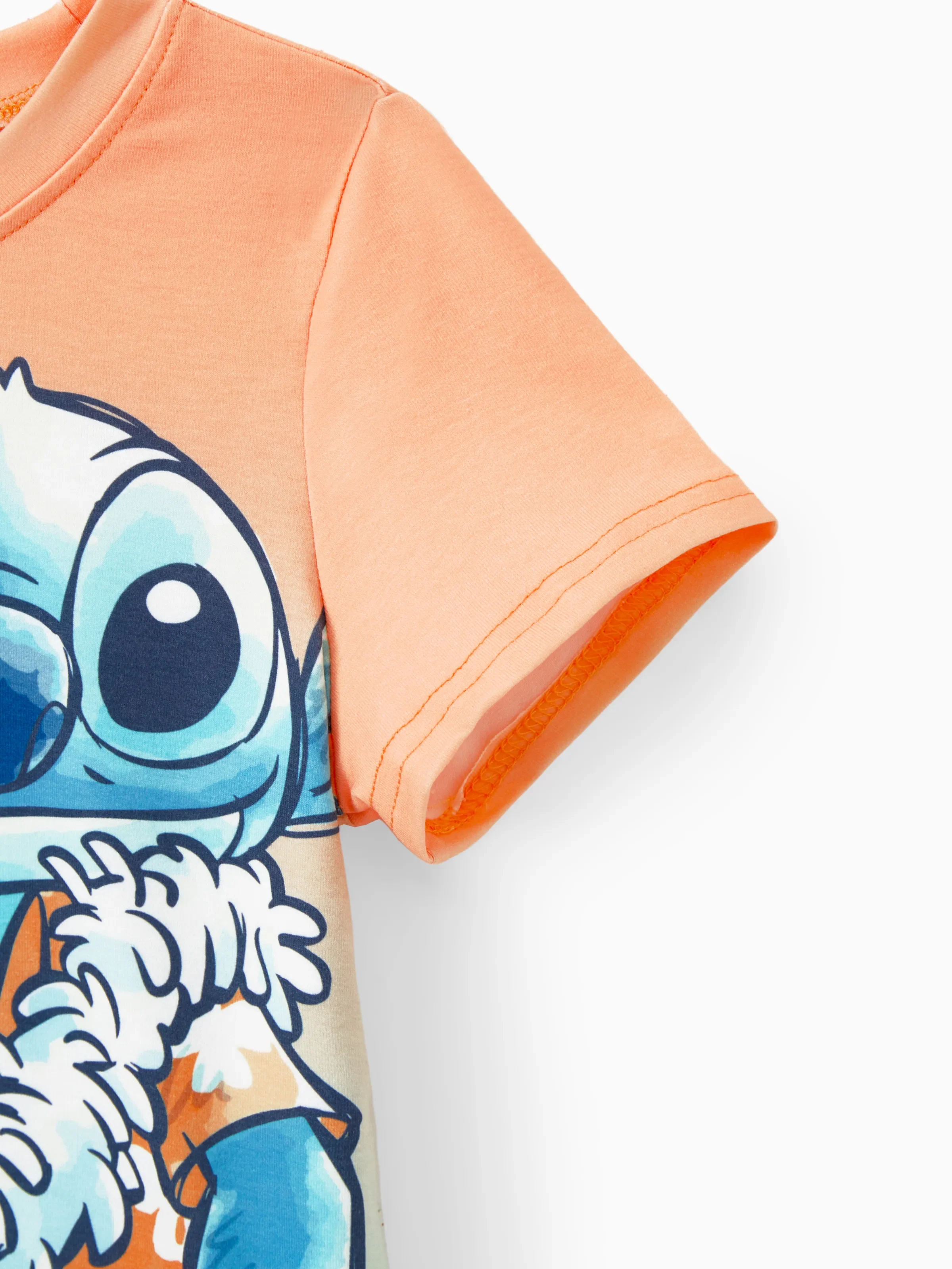 Disney Stitch Family Matching Tropical Flower Gradient Print T-shirt/Sleevelss Dress Multicolor - Image 20