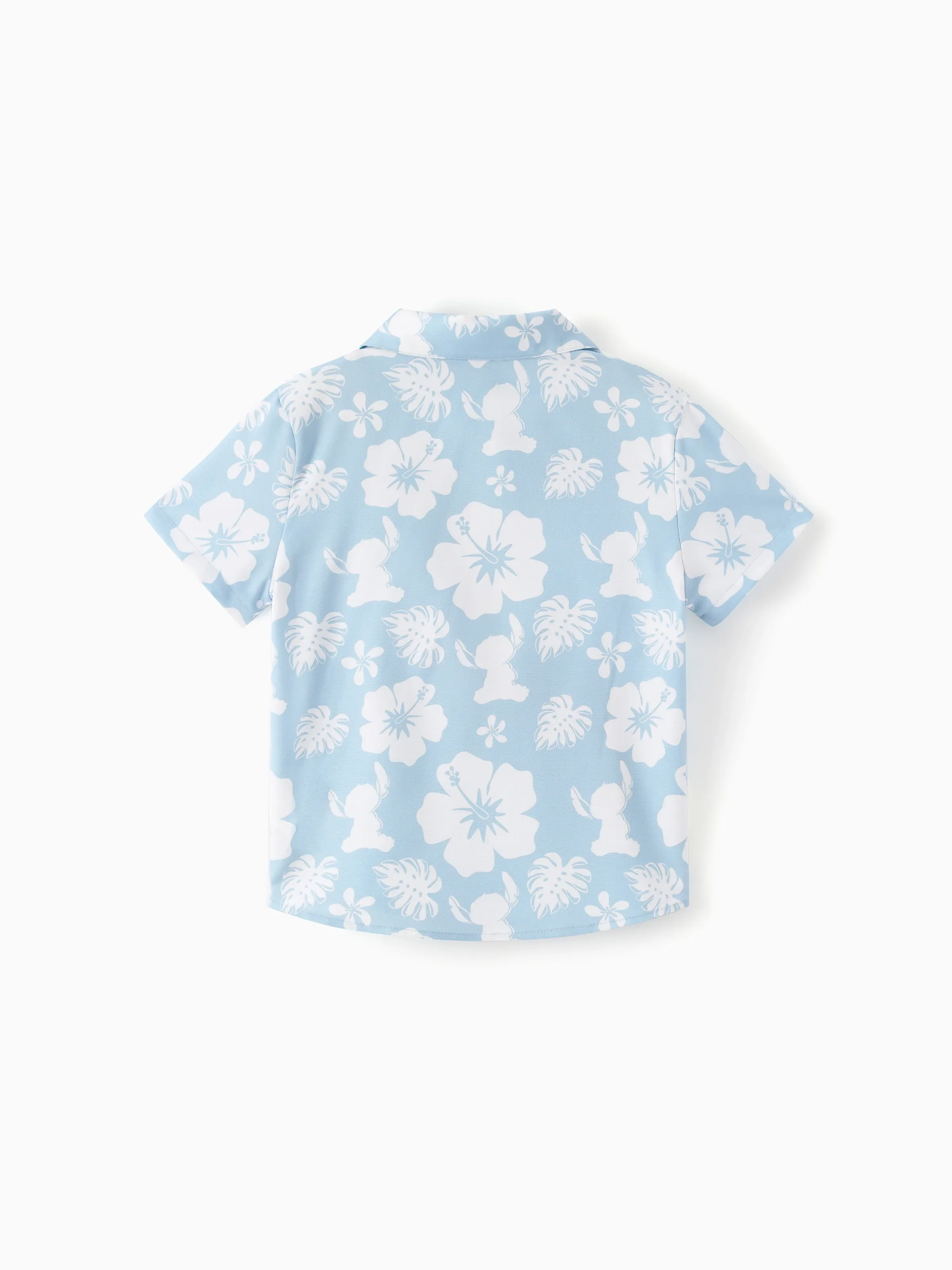 Disney Stitch Matching Family Tropical Floral Jumpsuit/ Dress/ Shirt Light Blue - Image 19