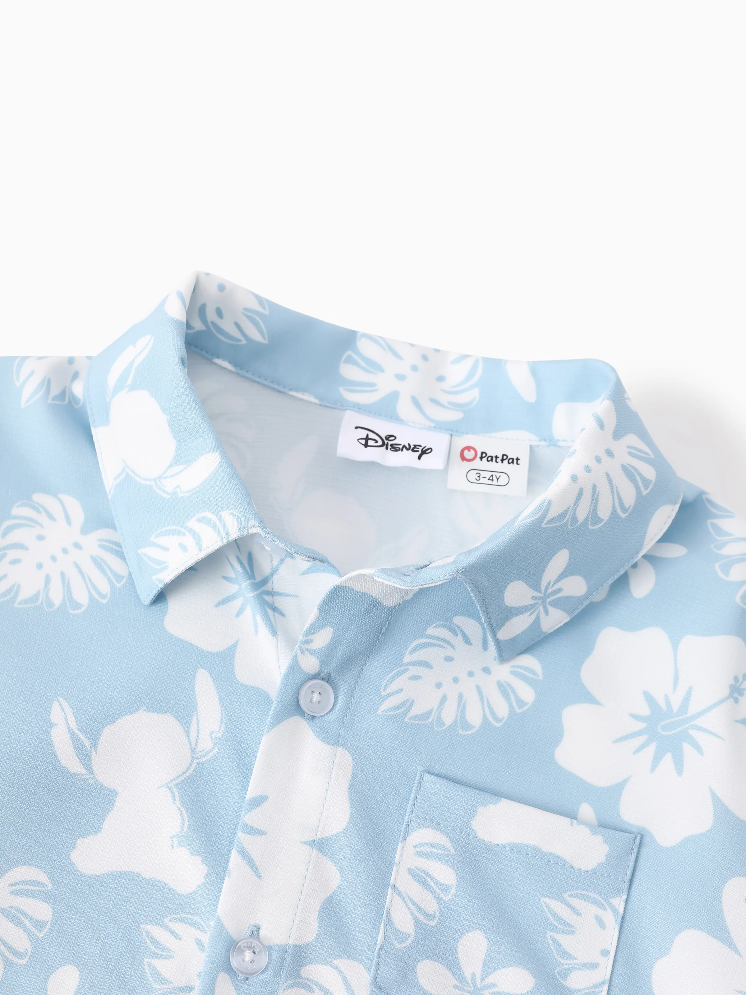 Disney Stitch Matching Family Tropical Floral Jumpsuit/ Dress/ Shirt Light Blue - Image 21