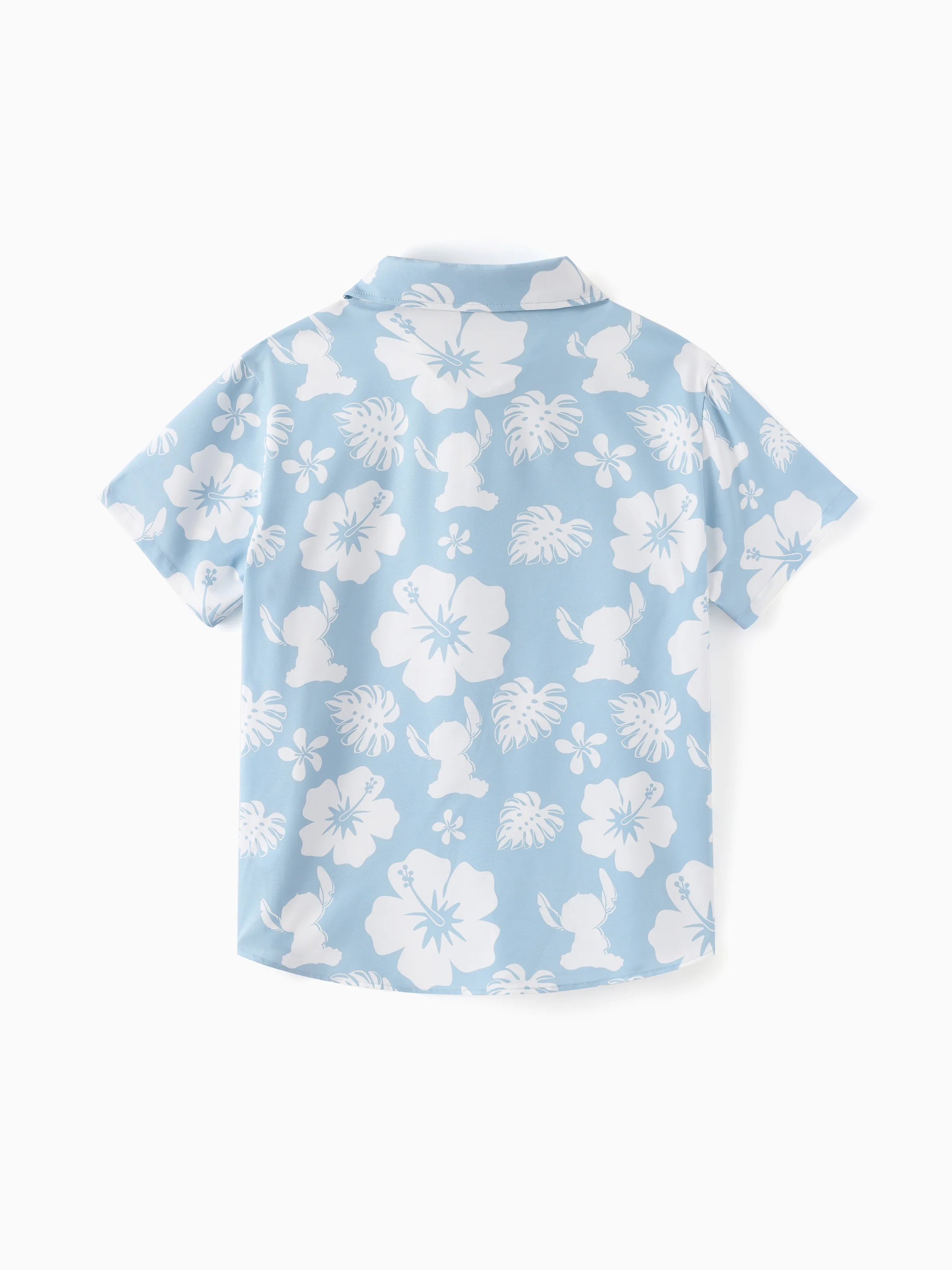 Disney Stitch Matching Family Tropical Floral Jumpsuit/ Dress/ Shirt Light Blue - Image 26