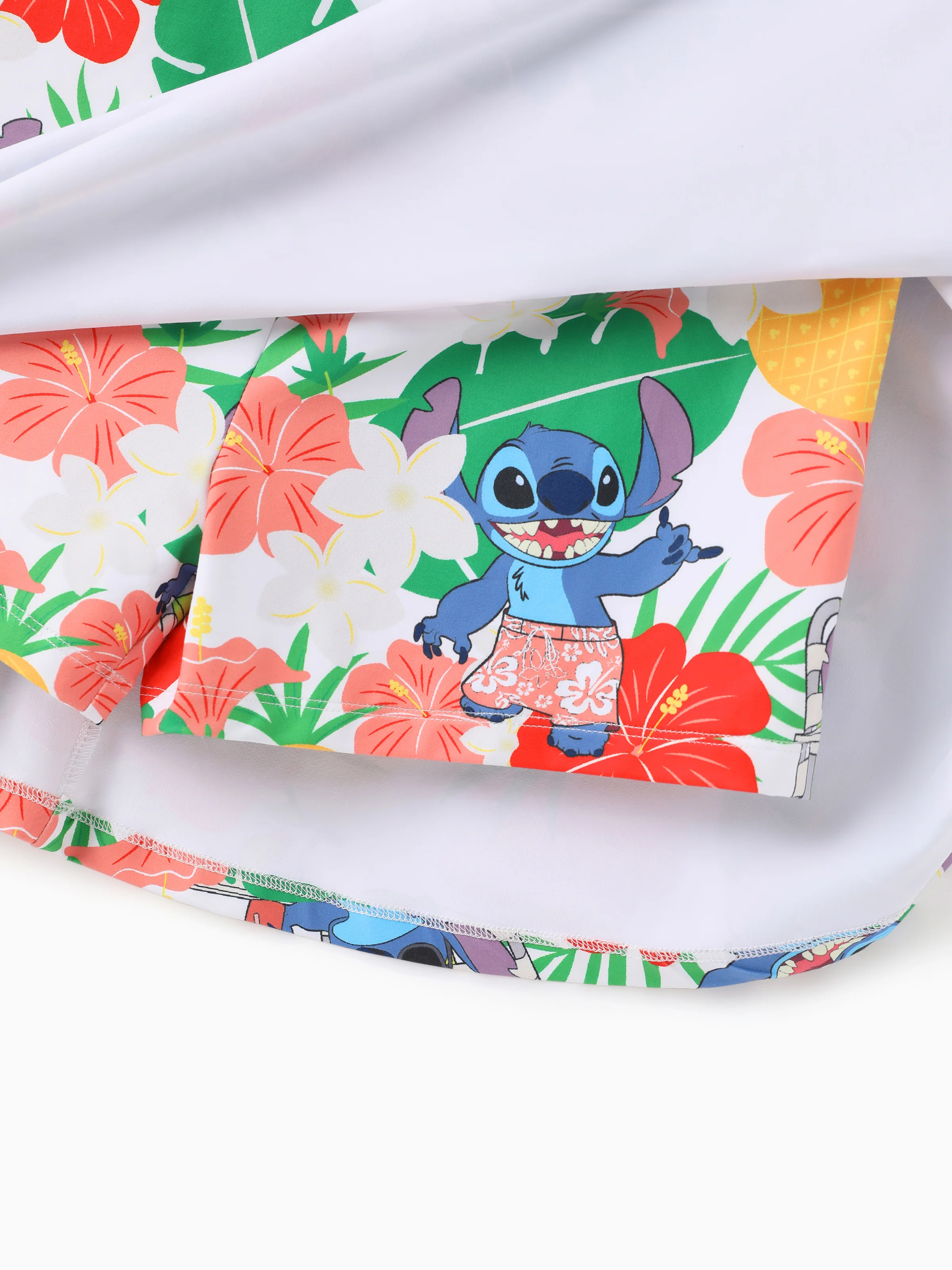 Disney Stitch Matching Family Tropical Floral Sporty Dress with Built-in Shorts & Pockets/ Cotton Top Multi-color - Image 16