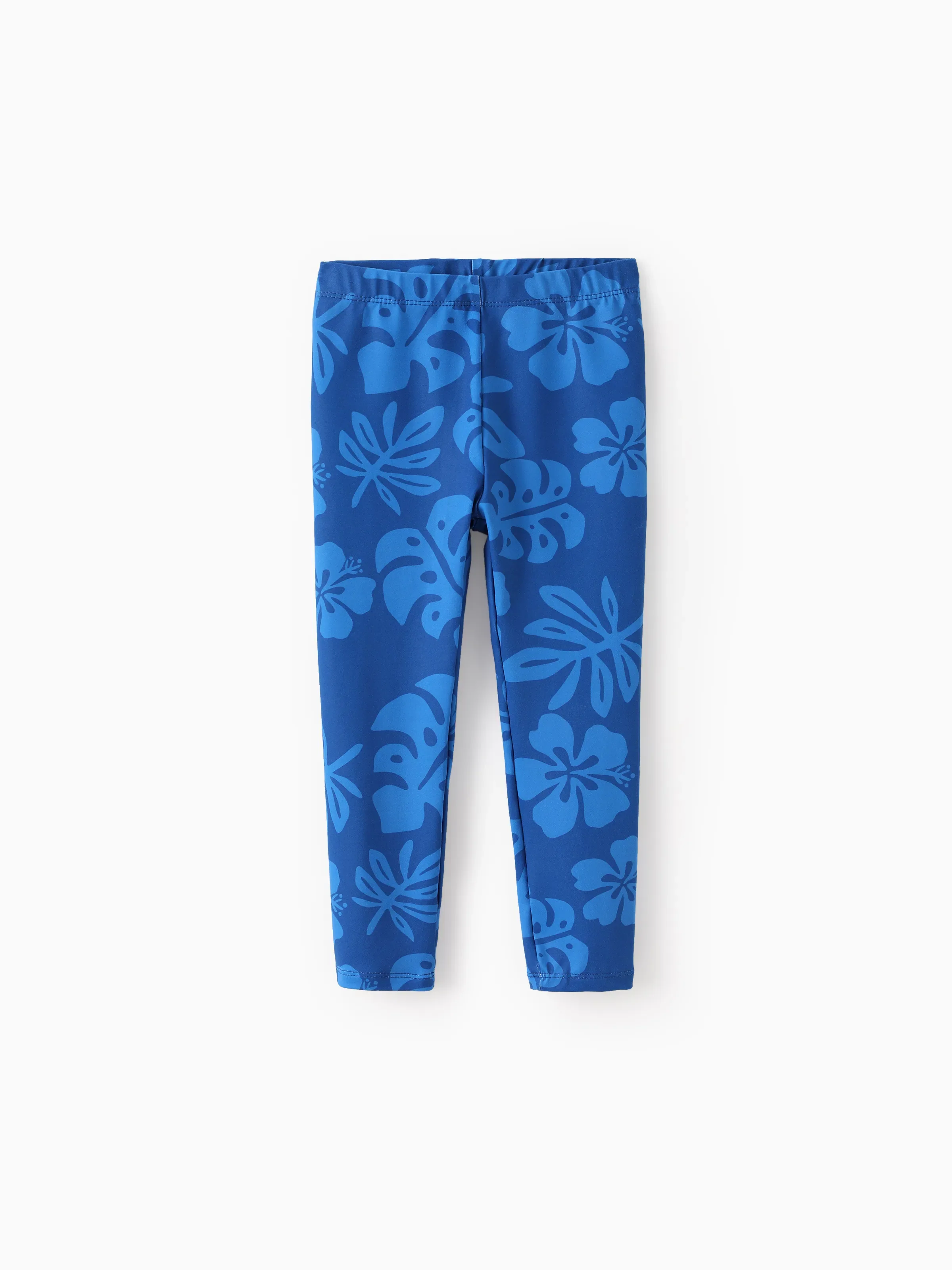 Disney Stitch Toddler/Kids Girl Stitch Ruffled Floral Print Top and Pants Set Blue - Image 13