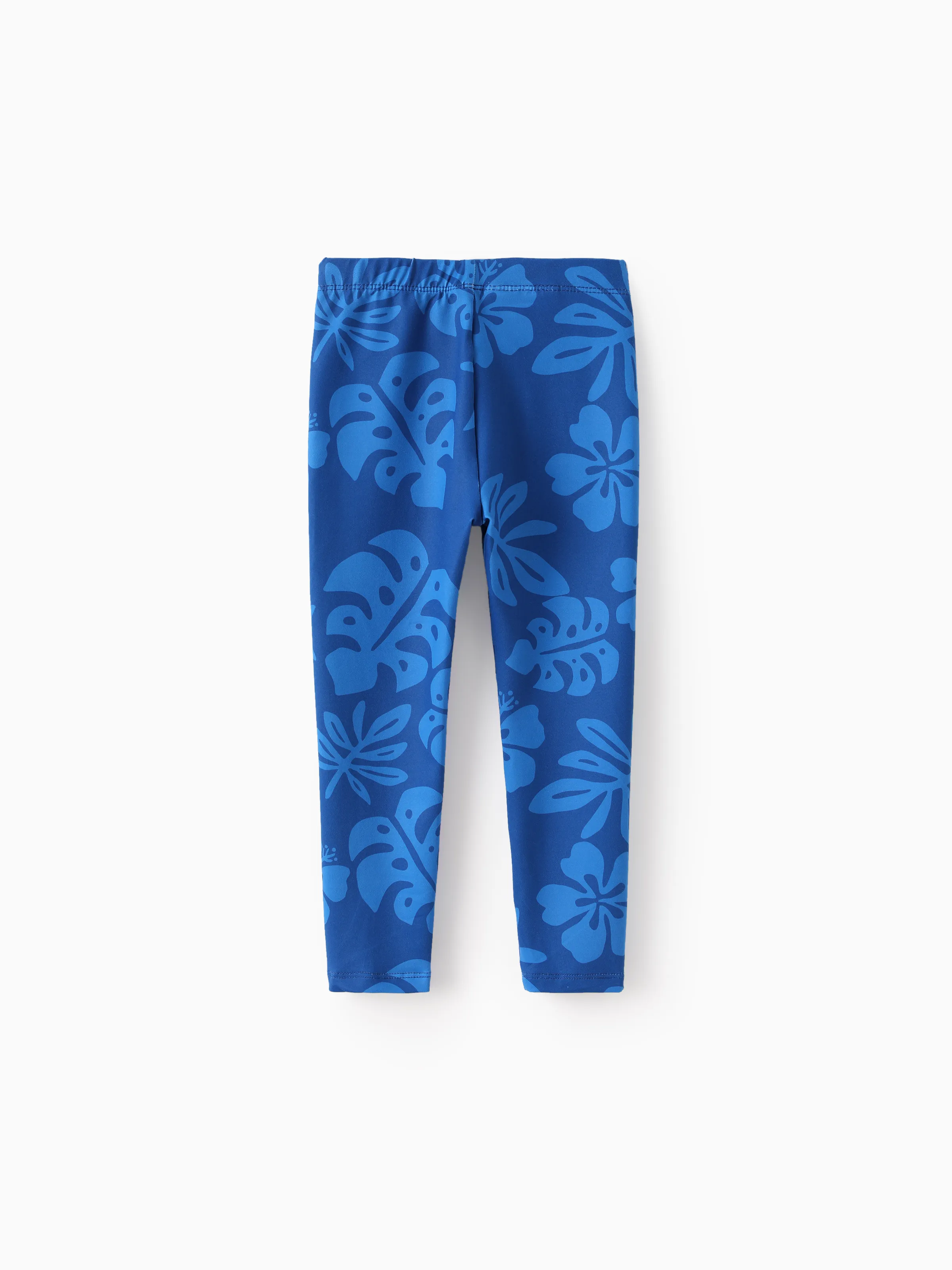 Disney Stitch Toddler/Kids Girl Stitch Ruffled Floral Print Top and Pants Set Blue - Image 14