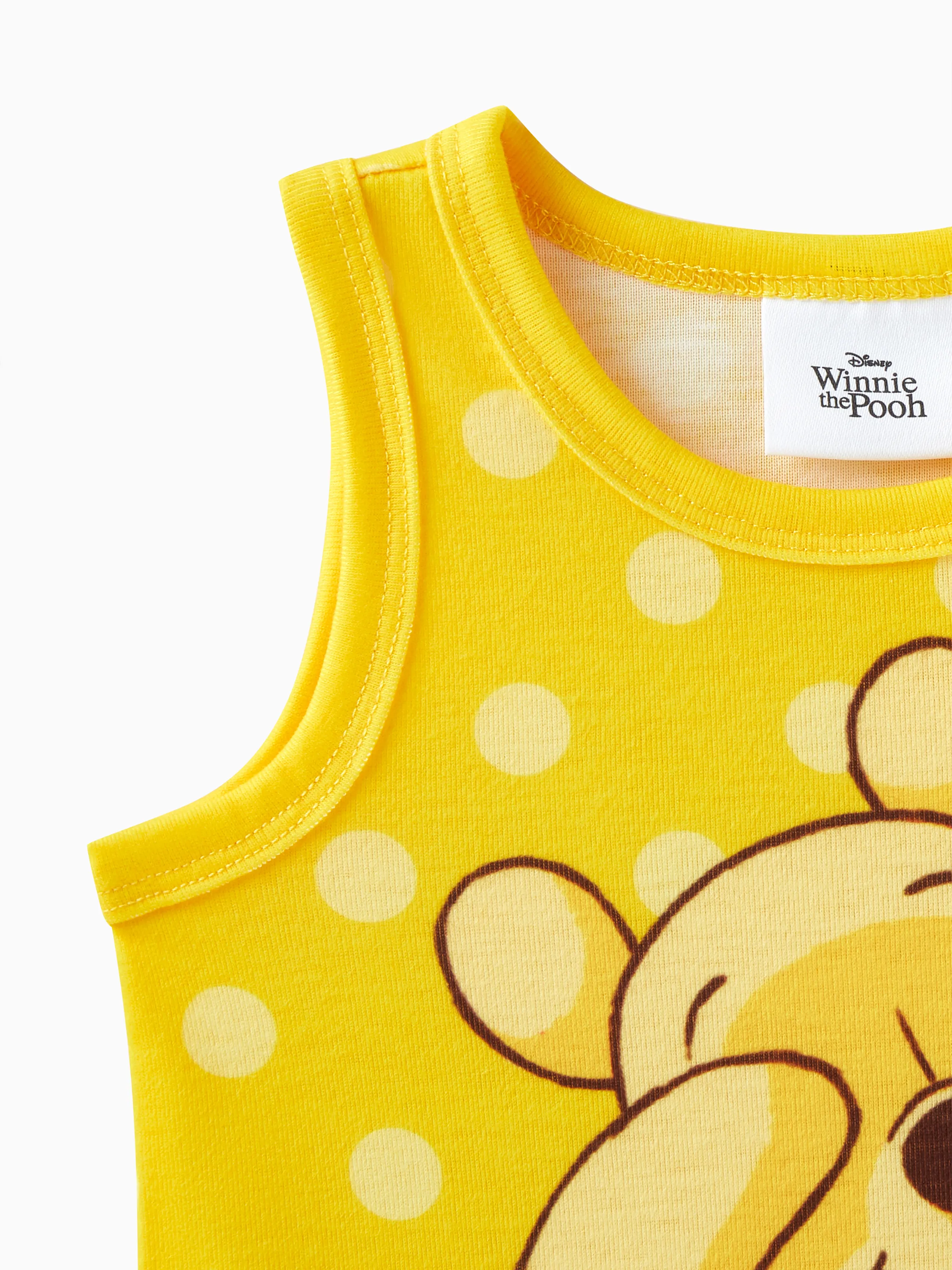 Disney Winnie the Pooh 1pc Baby Boy/Girl Naia™ Character Striped/Polka Dot Bodysuit
 LightYellow - Image 4