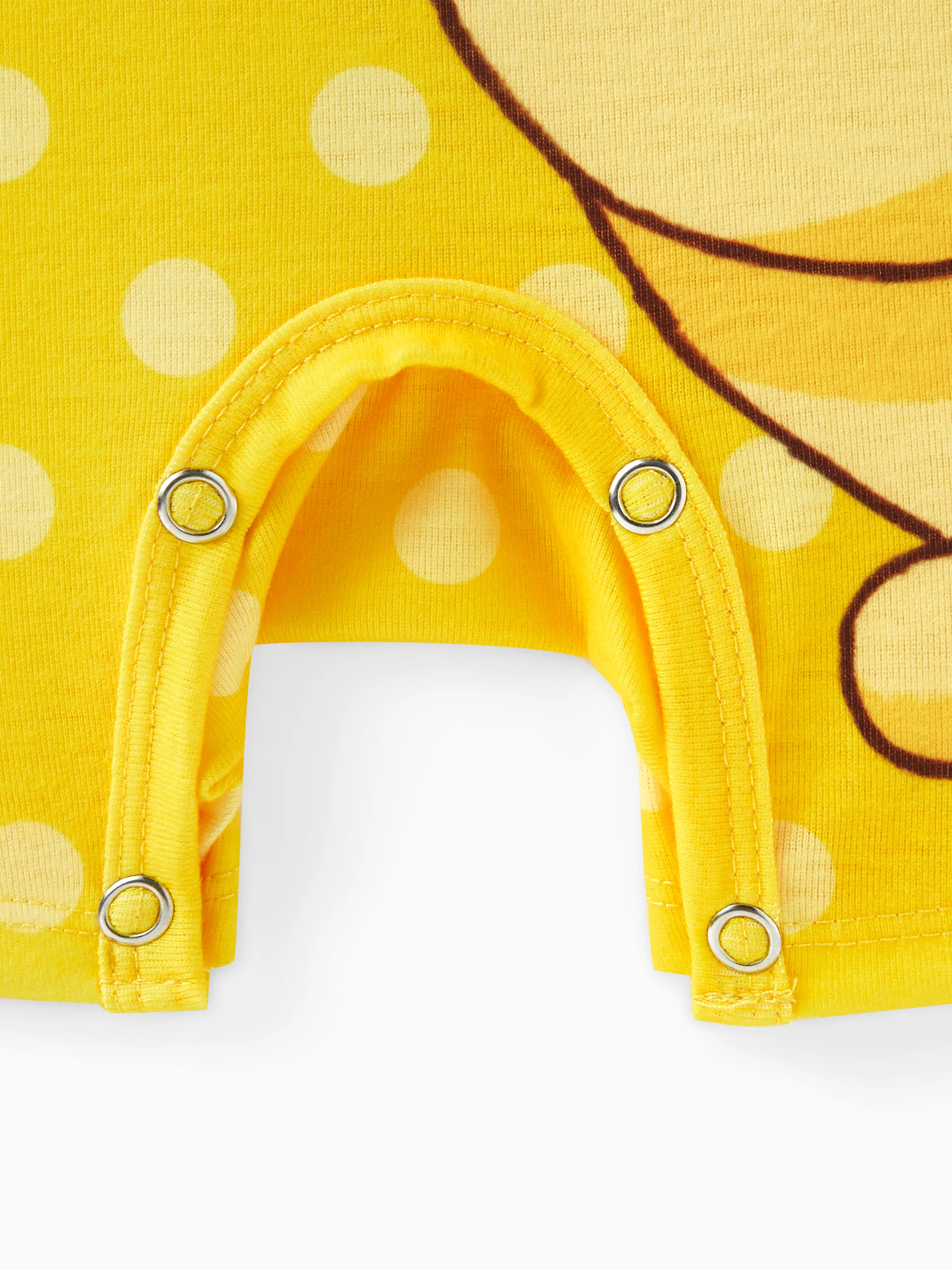 Disney Winnie the Pooh 1pc Baby Boy/Girl Naia™ Character Striped/Polka Dot Bodysuit
 LightYellow - Image 5