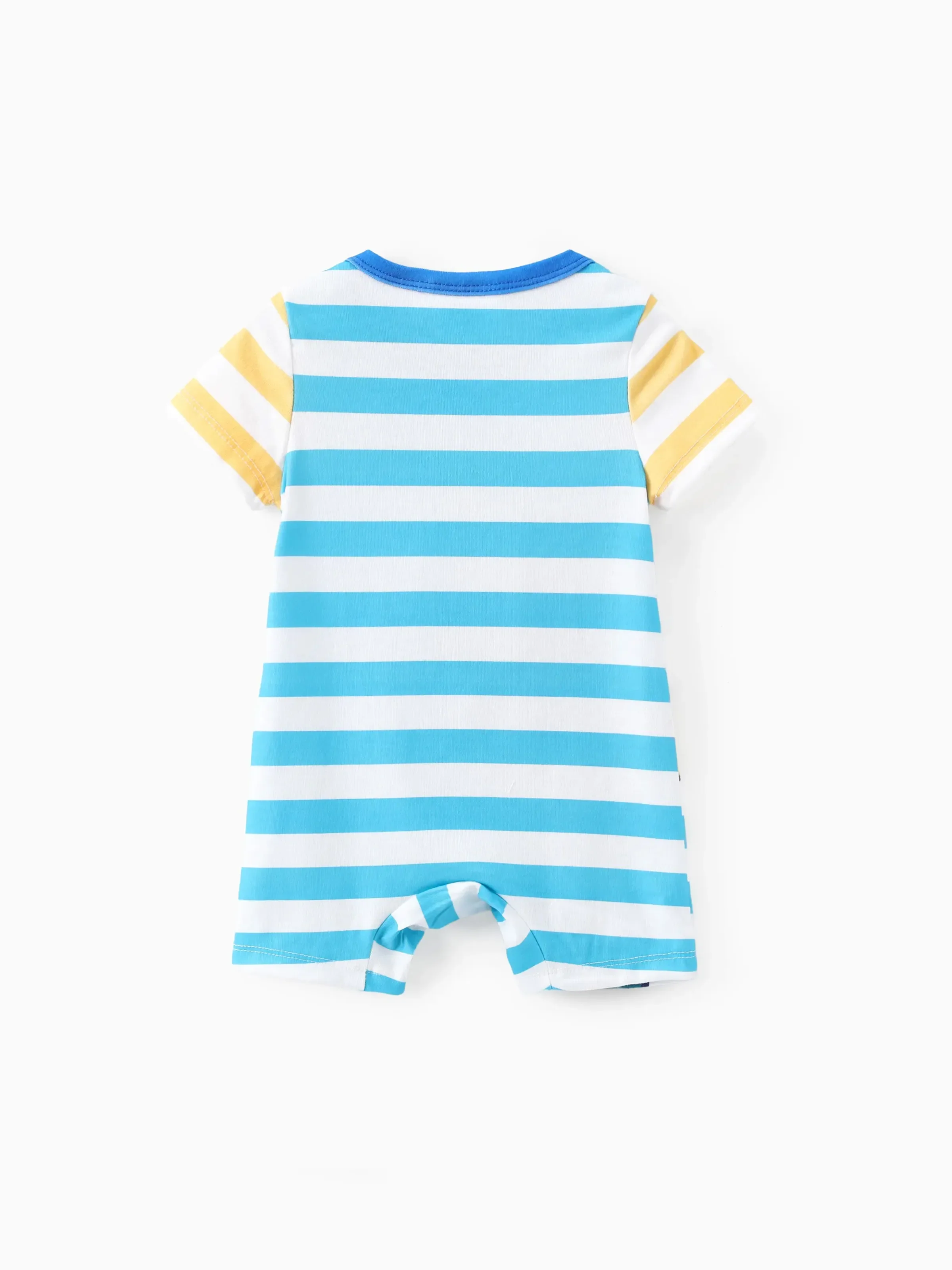 Disney Winnie the Pooh Baby Boy Naia™ Character Print with Stripes Onesies Light Blue - Image 3