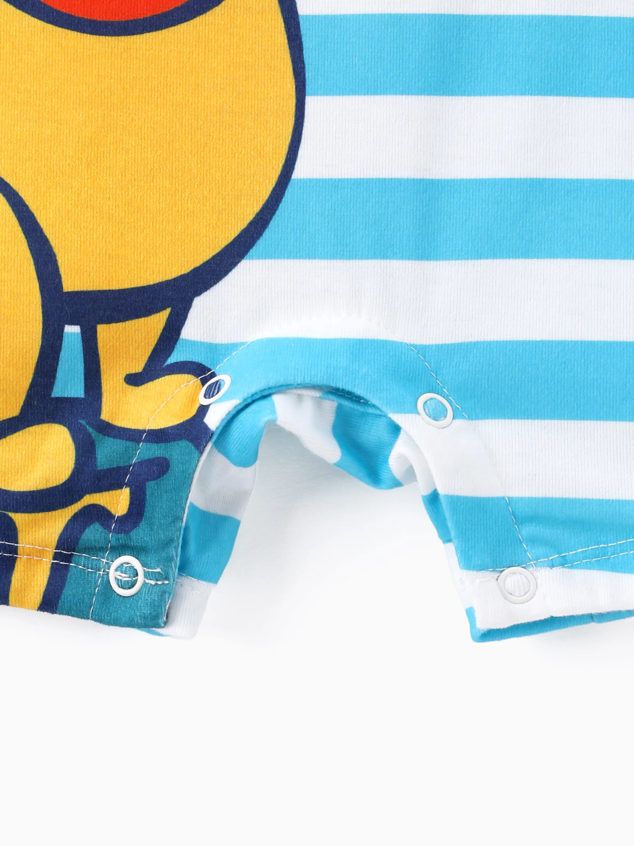Disney Winnie the Pooh Baby Boy Naia™ Character Print with Stripes Onesies Light Blue - Image 5