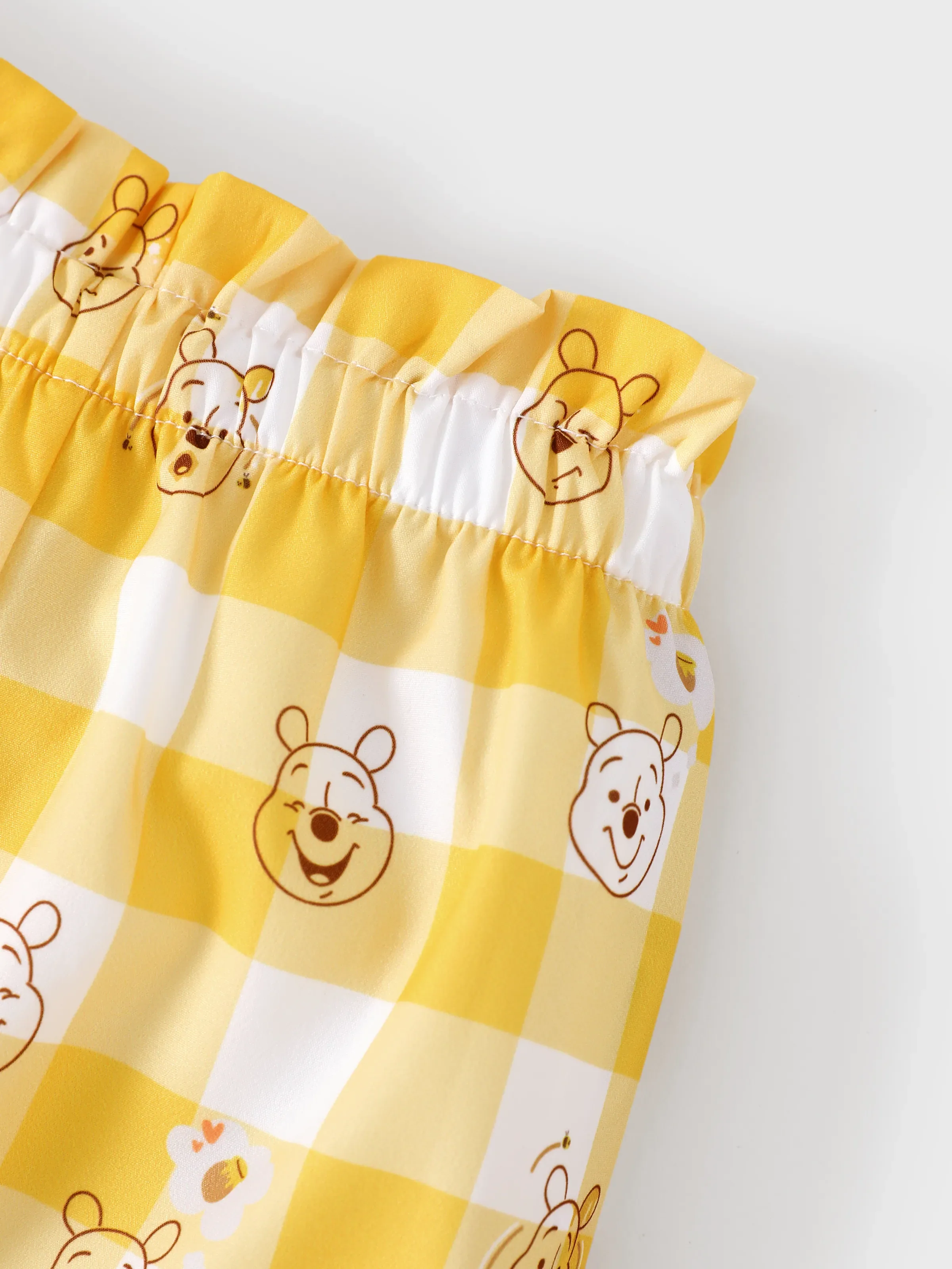Disney Winnie the Pooh Baby Girl 3pcs Ruffled Romper and Pants with Headband Set Ginger - Image 11